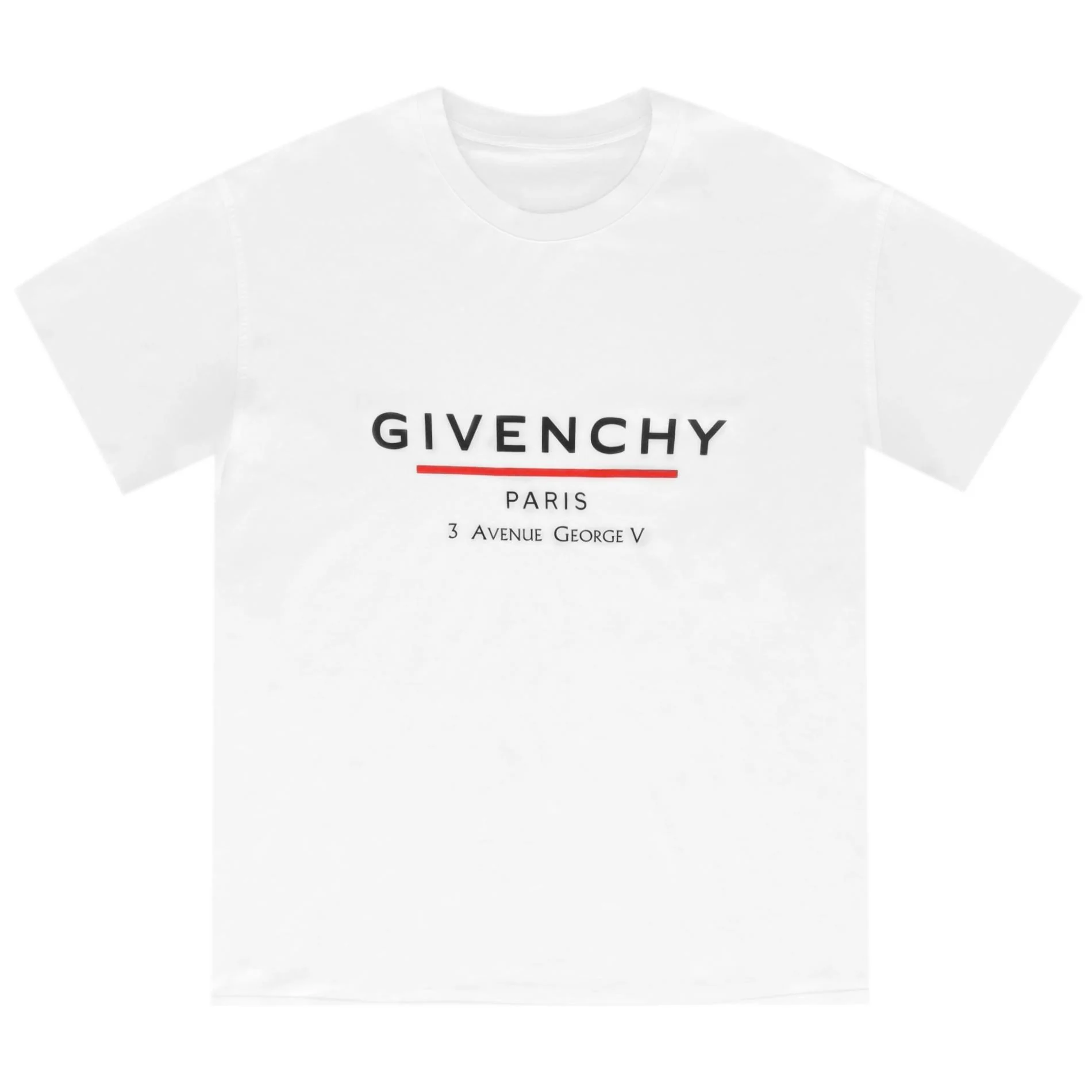 Givenchy Cotton 'Givenchy Paris 3 Avenue George V' T-Shirt. Size L