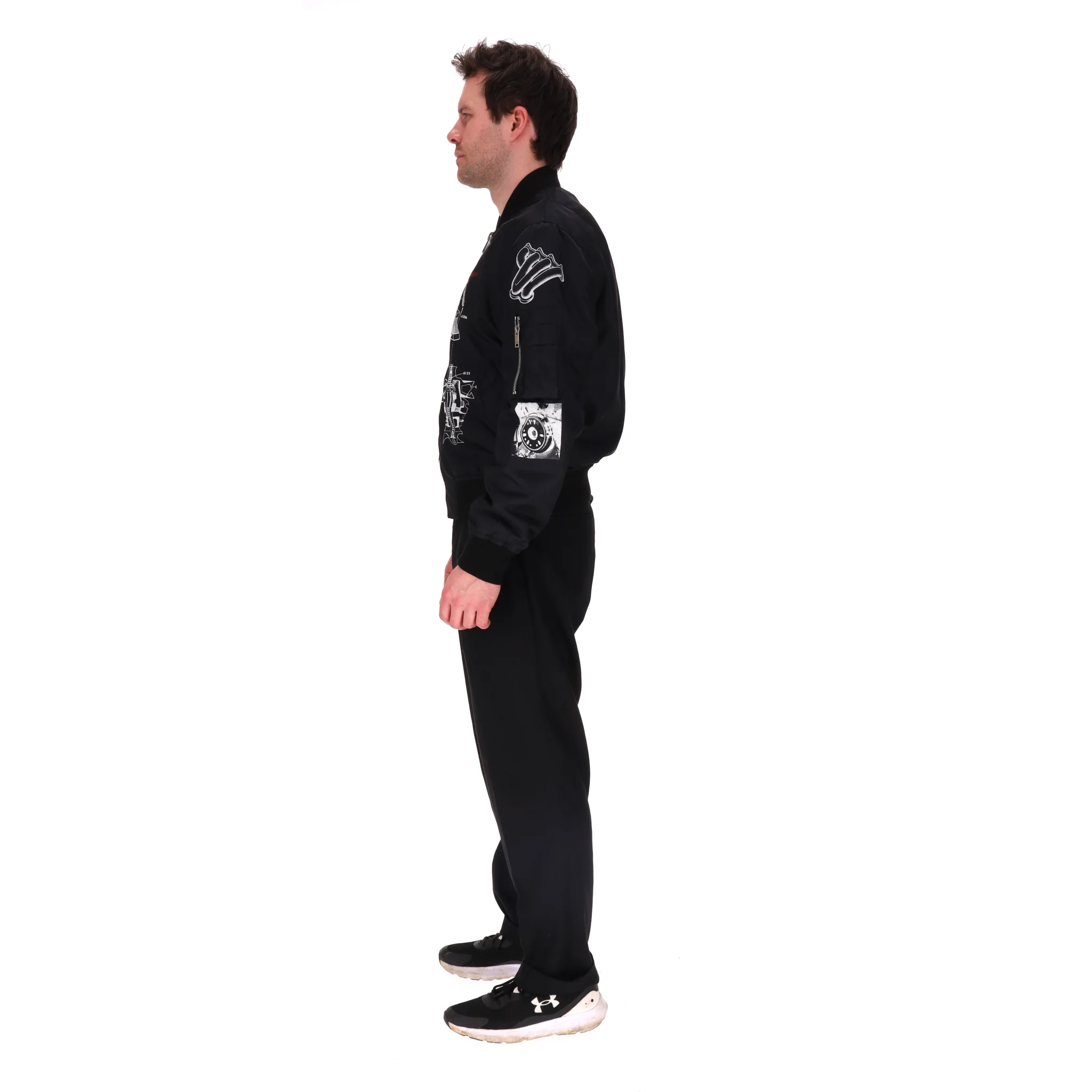 Givenchy Schematics Print 'The Return of the Drifter' Bomber Jacket. Size 52FR - Image 5