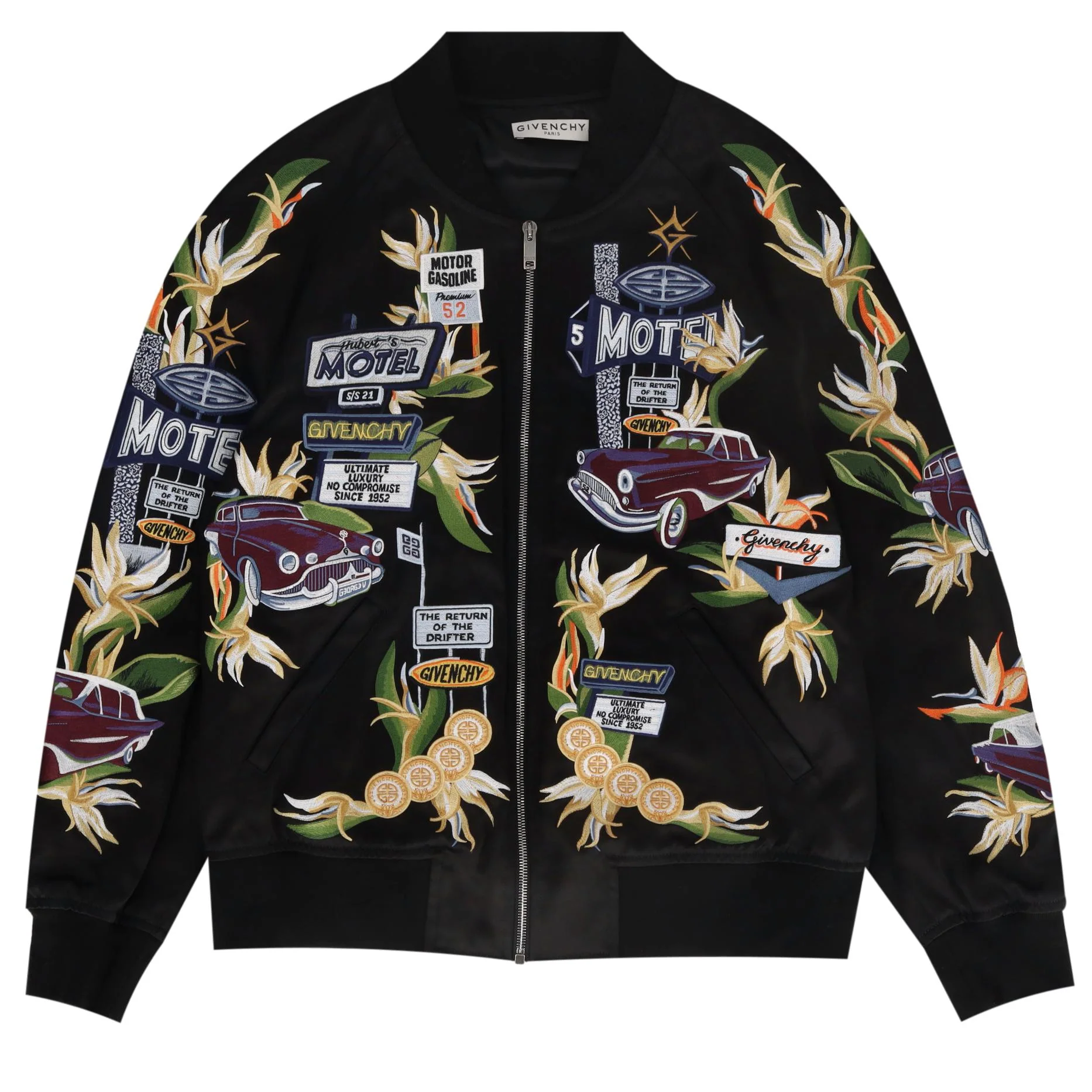 Givenchy Motel-Embroidered 'The Return of the Drifter' Bomber Jacket. Size 54FR