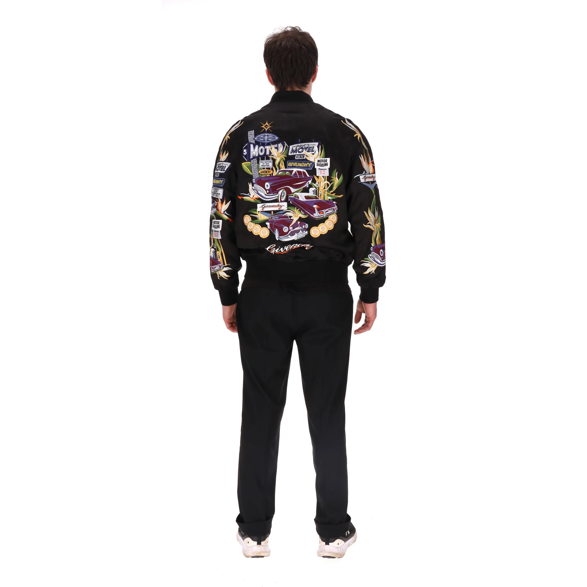 Givenchy Motel-Embroidered 'The Return of the Drifter' Bomber Jacket. Size 54FR - Image 4