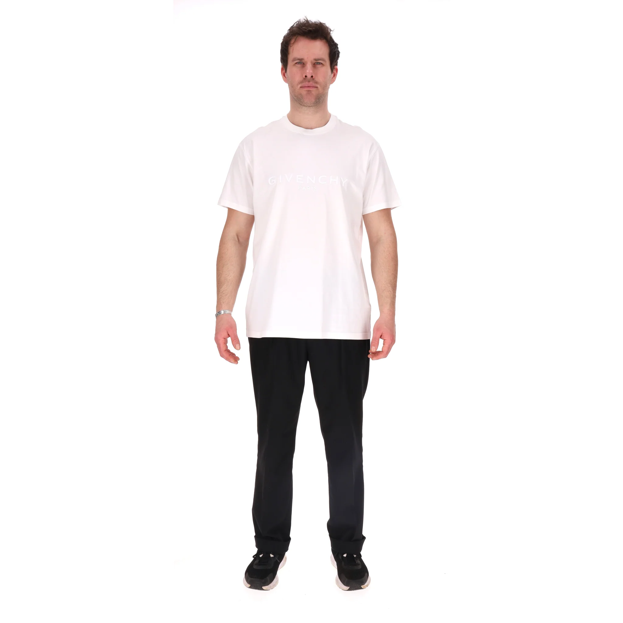 Givenchy Logo Embroidered Cotton T-Shirt. Size S - Image 2