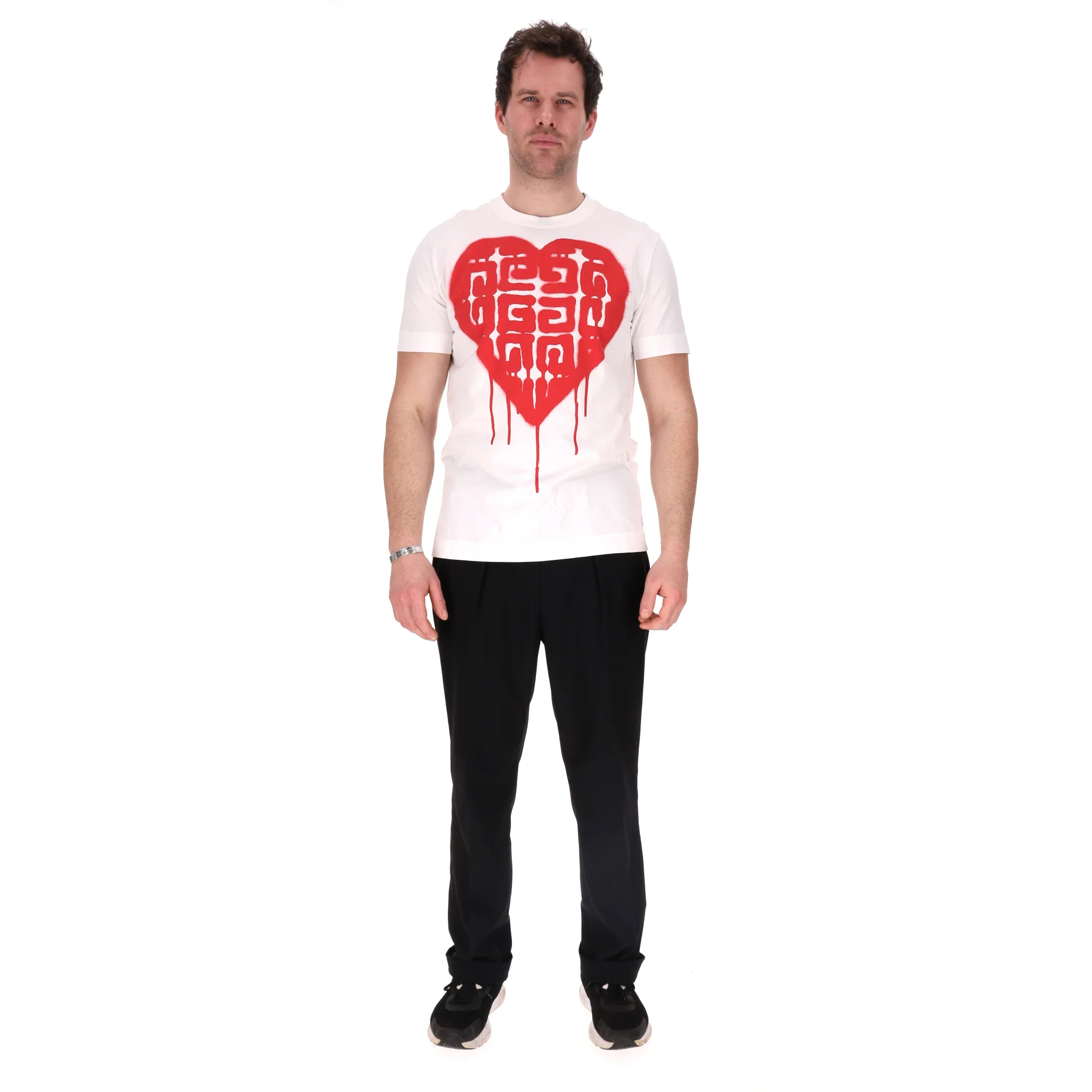 Givenchy x Chito '4G Heart' Cotton T-Shirt. Size L - Image 2