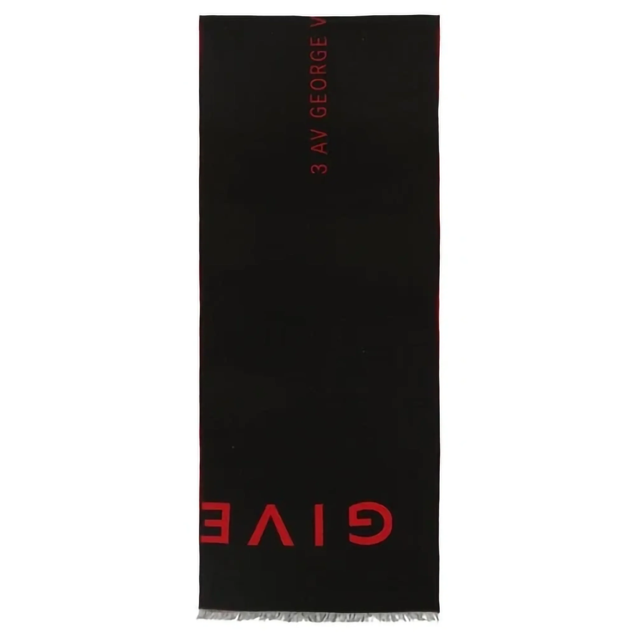 Givenchy Two-Tone Wool & Silk Blend Logo Scarf