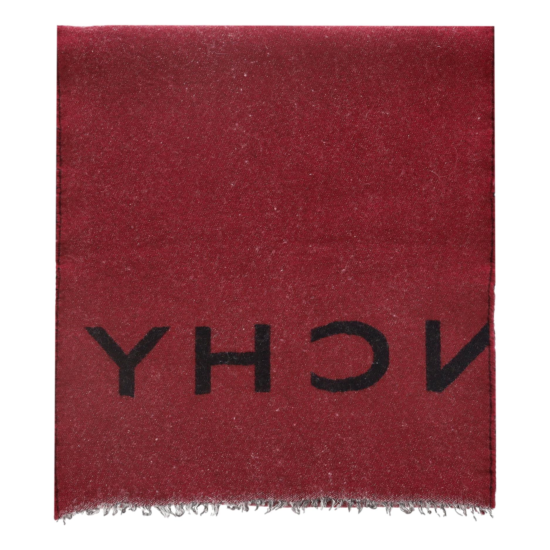 Givenchy Two-Tone Wool & Silk Blend Logo Scarf - Image 3