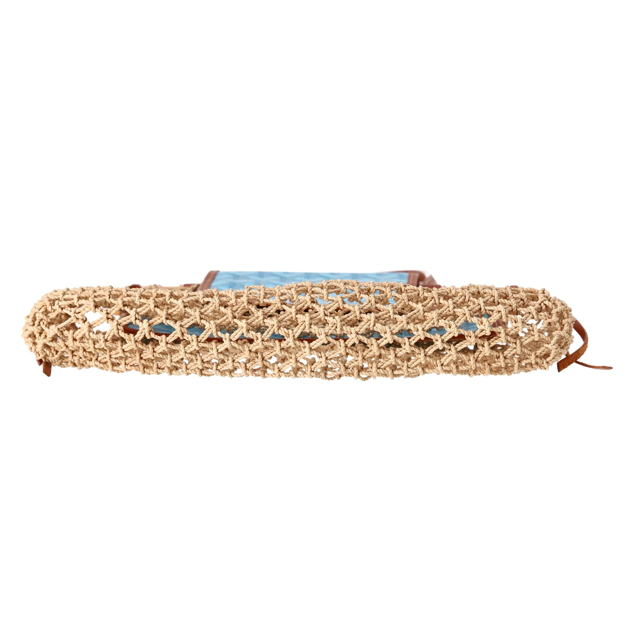 Goyard Goyardine Ltd Edition Net Aligre Raffia Mesh Tote Bag - Image 5