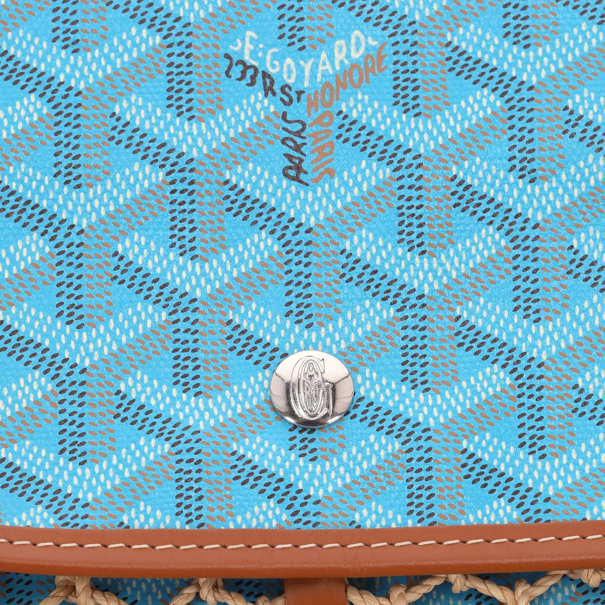Goyard Goyardine Ltd Edition Net Aligre Raffia Mesh Tote Bag - Image 7