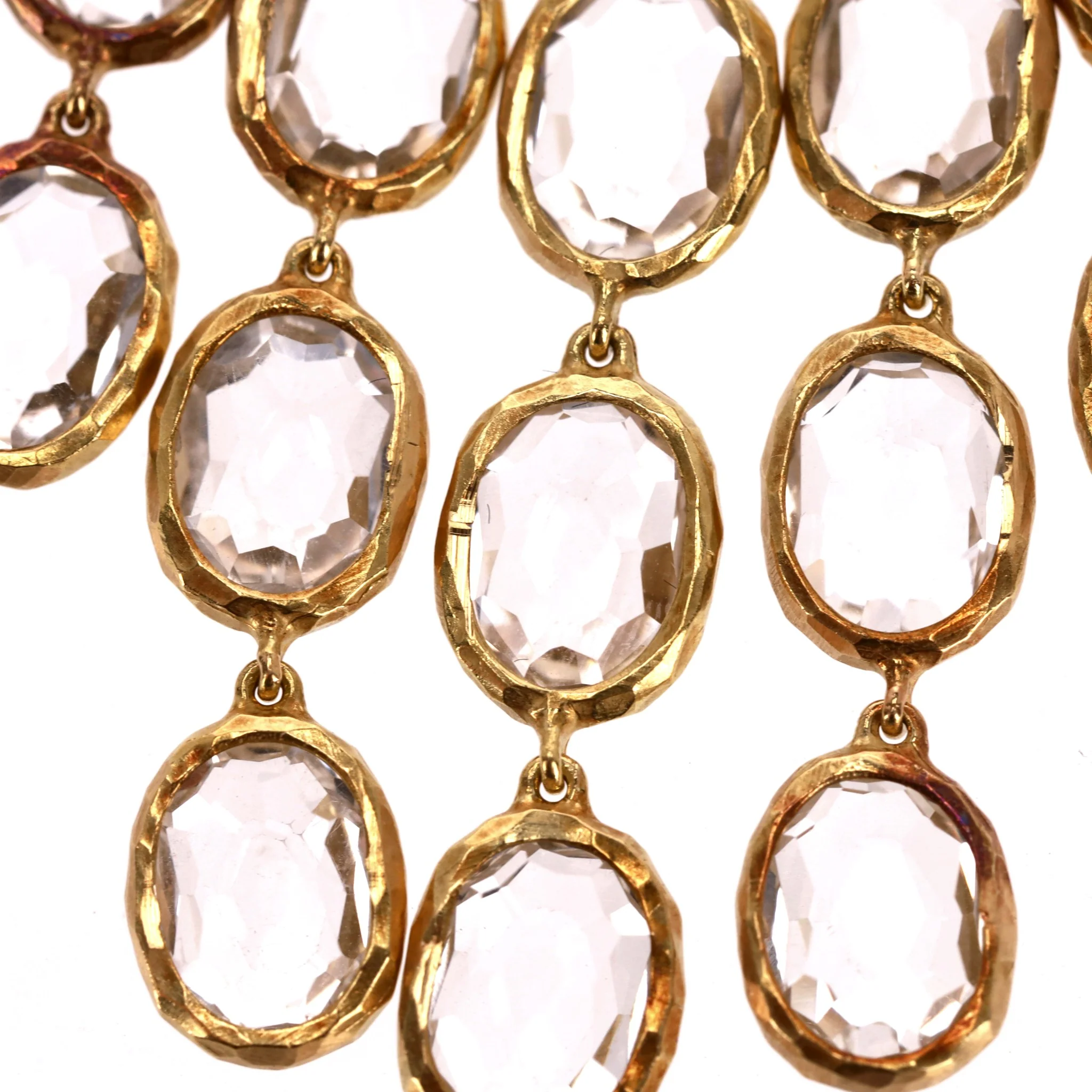 Gucci 18k Gold Chandelier Hoop Earrings - Image 4