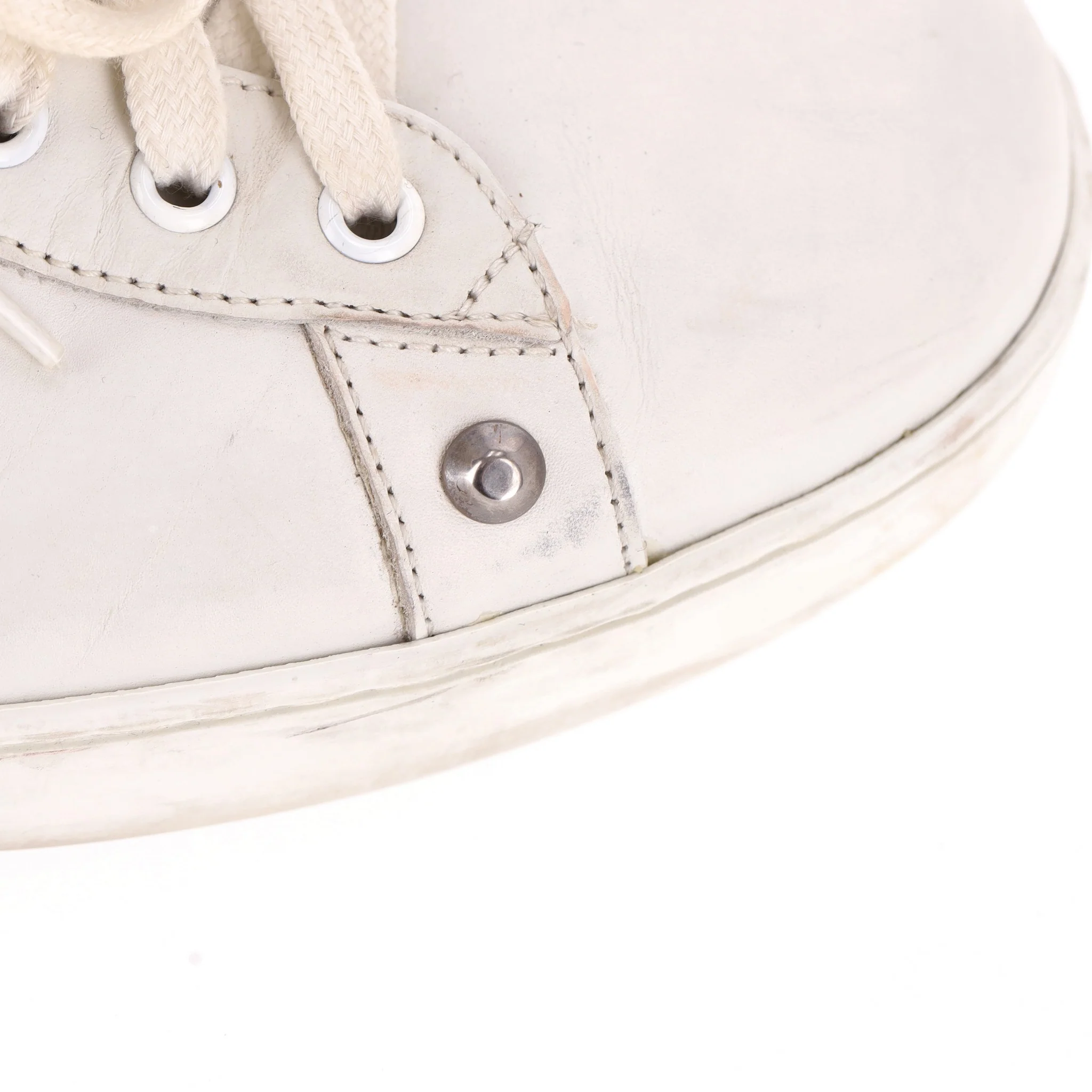 Gucci Ace Punk Web Studded Leather Sneakers. Size 45 - Image 10