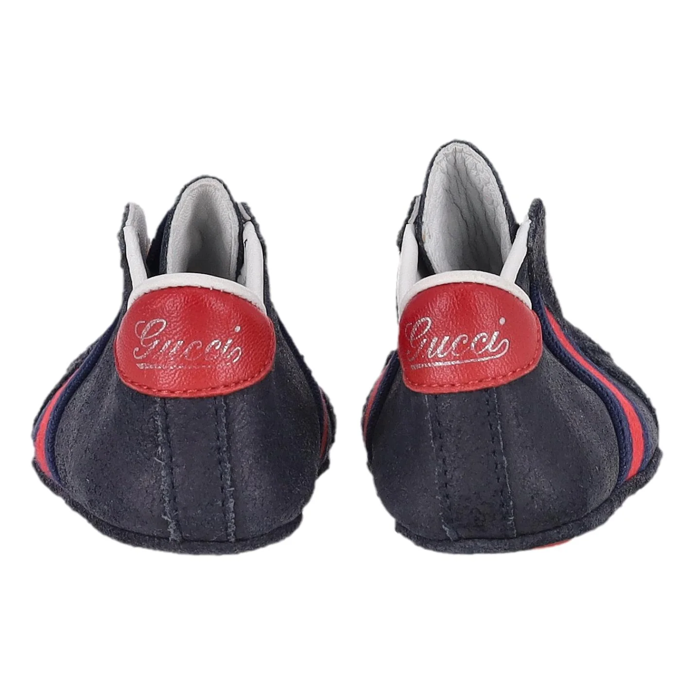 Gucci Baby Web Stripe Suede Shoes/Slippers. Size 18 - Image 3