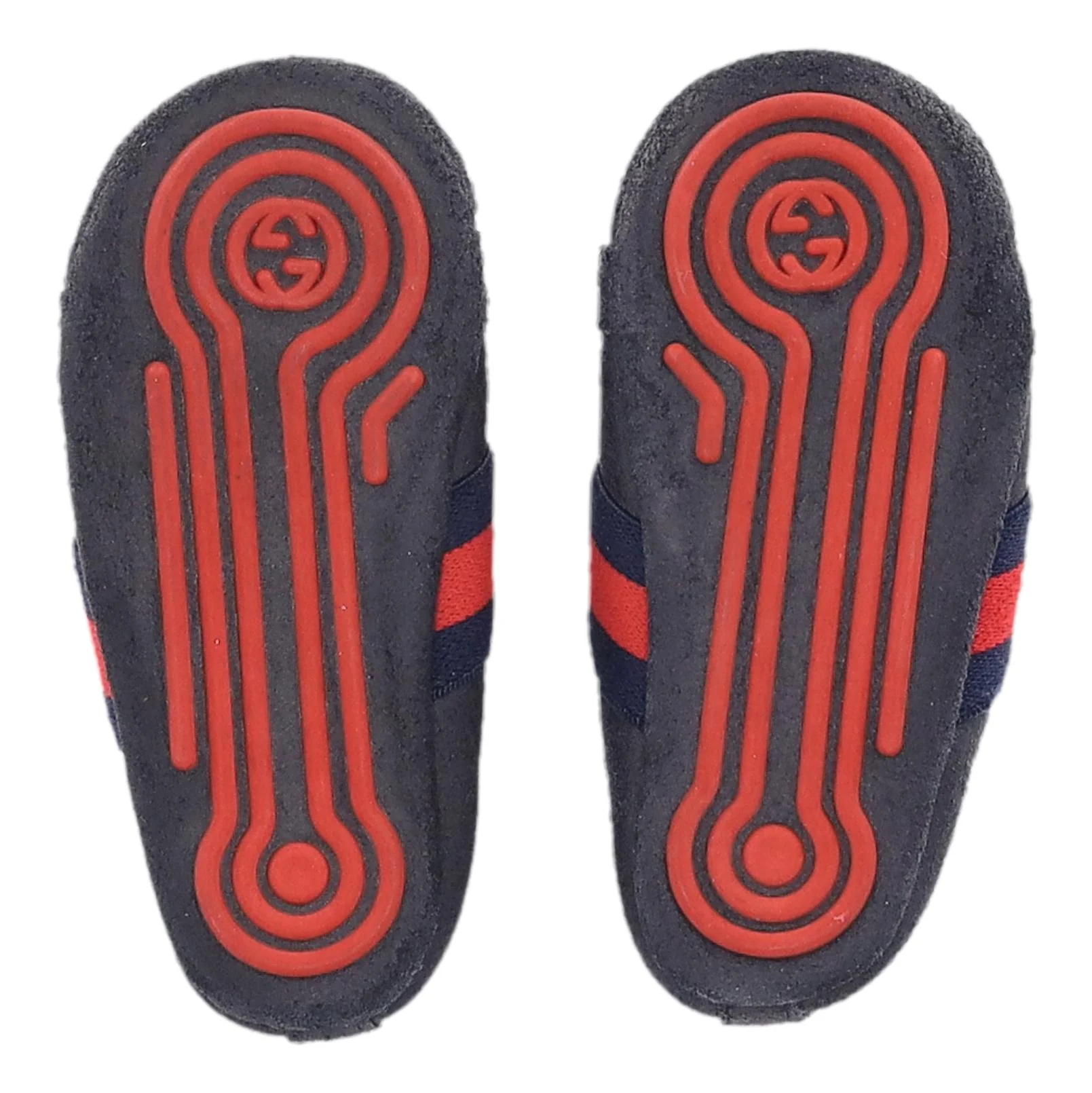Gucci Baby Web Stripe Suede Shoes/Slippers. Size 18 - Image 5