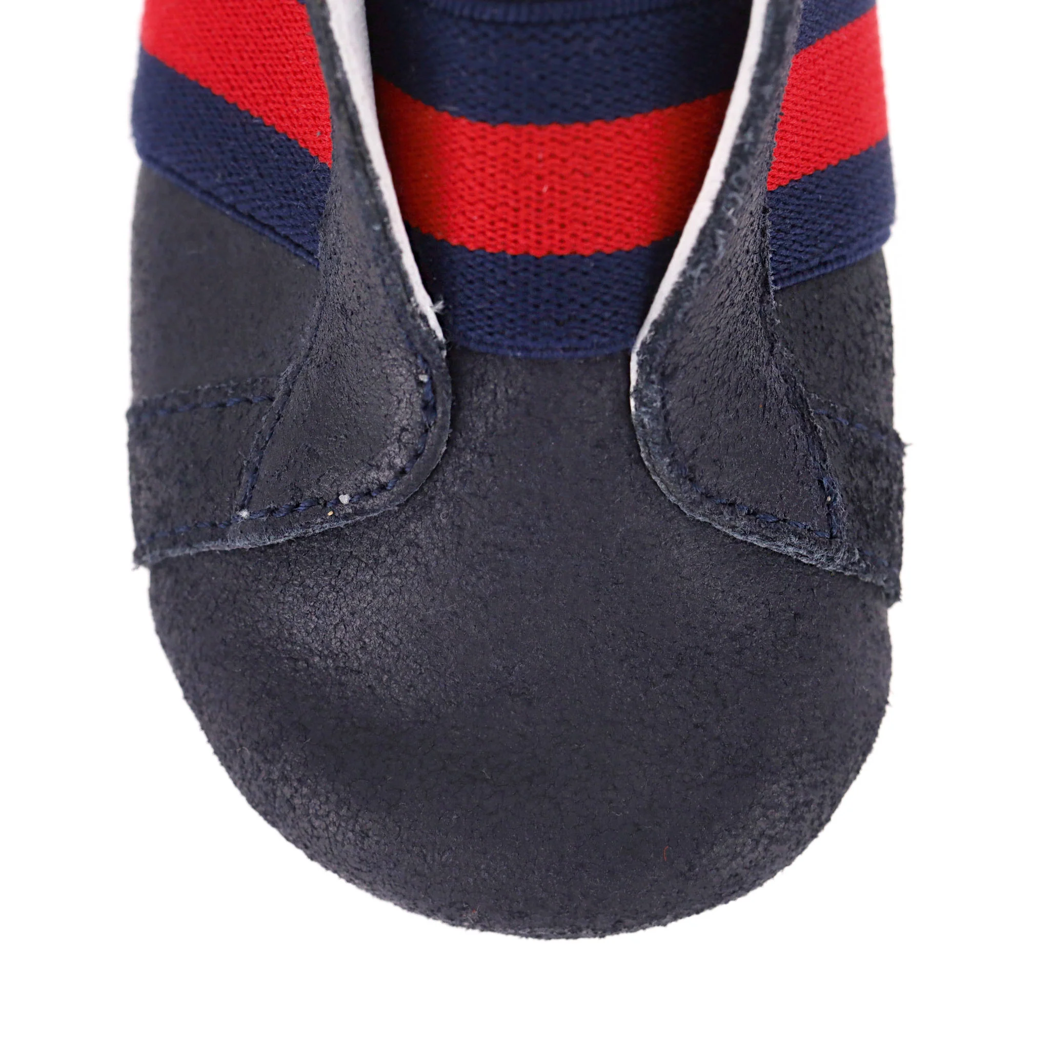 Gucci Baby Web Stripe Suede Shoes/Slippers. Size 18 - Image 7