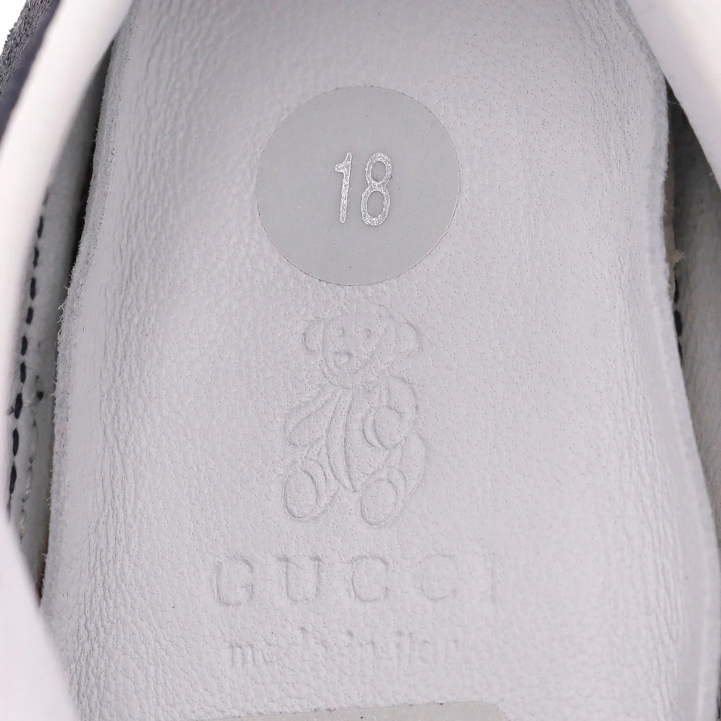 Gucci Baby Web Stripe Suede Shoes/Slippers. Size 18 - Image 8