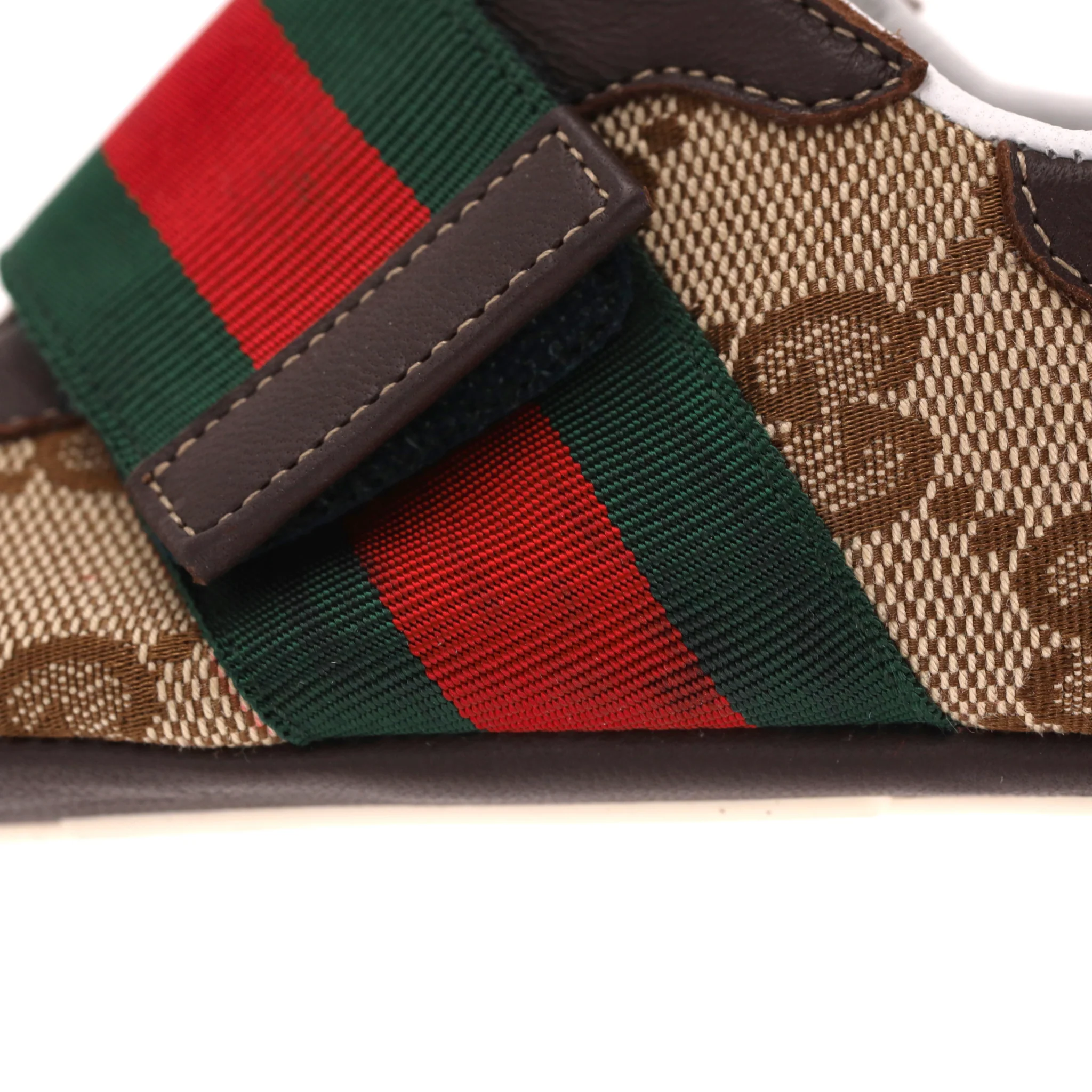 Gucci Baby Ace GG Supreme Web Stripe Sneakers/Slippers. Size 18 - Image 10