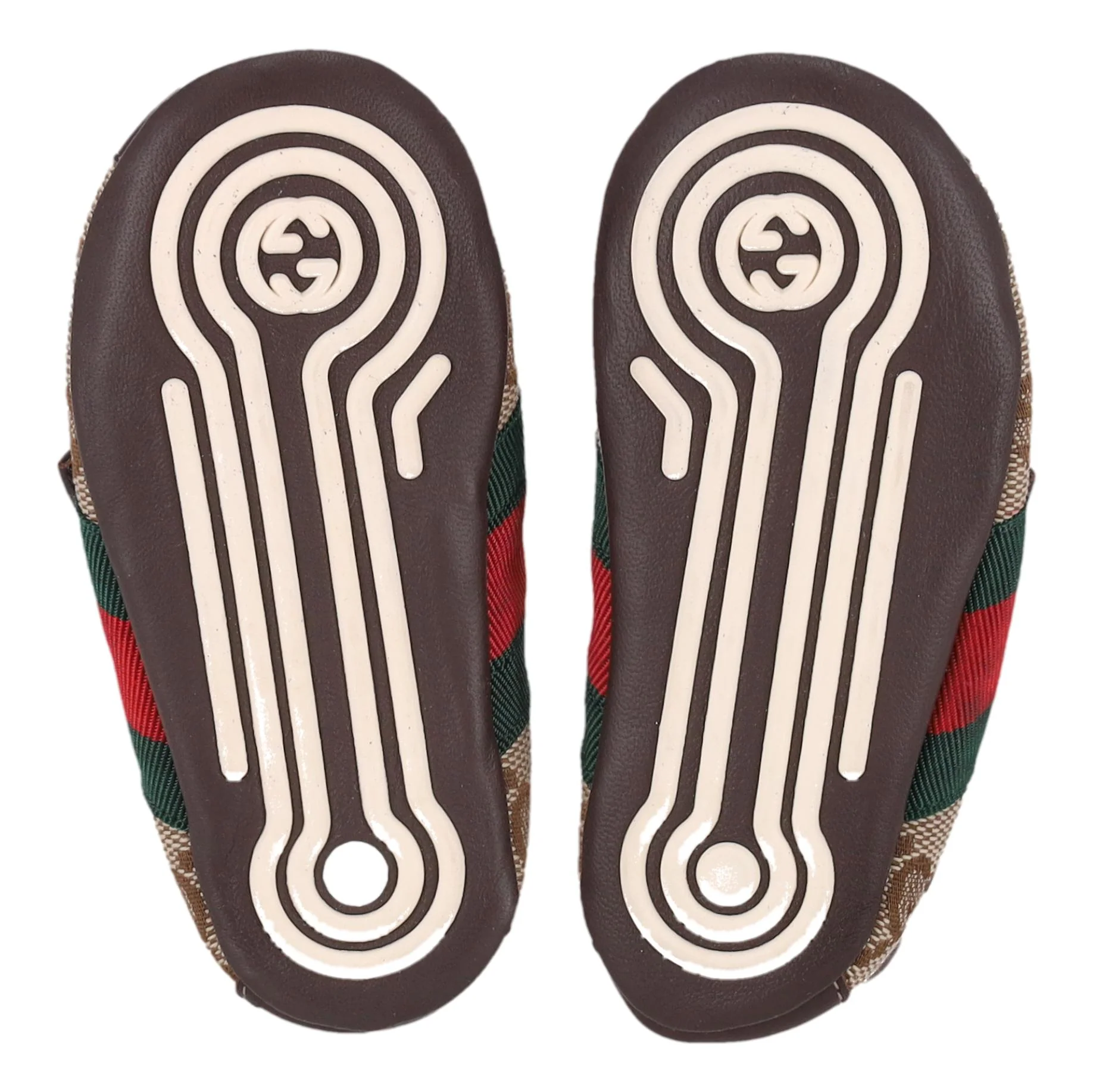 Gucci Baby Ace GG Supreme Web Stripe Sneakers/Slippers. Size 18 - Image 5