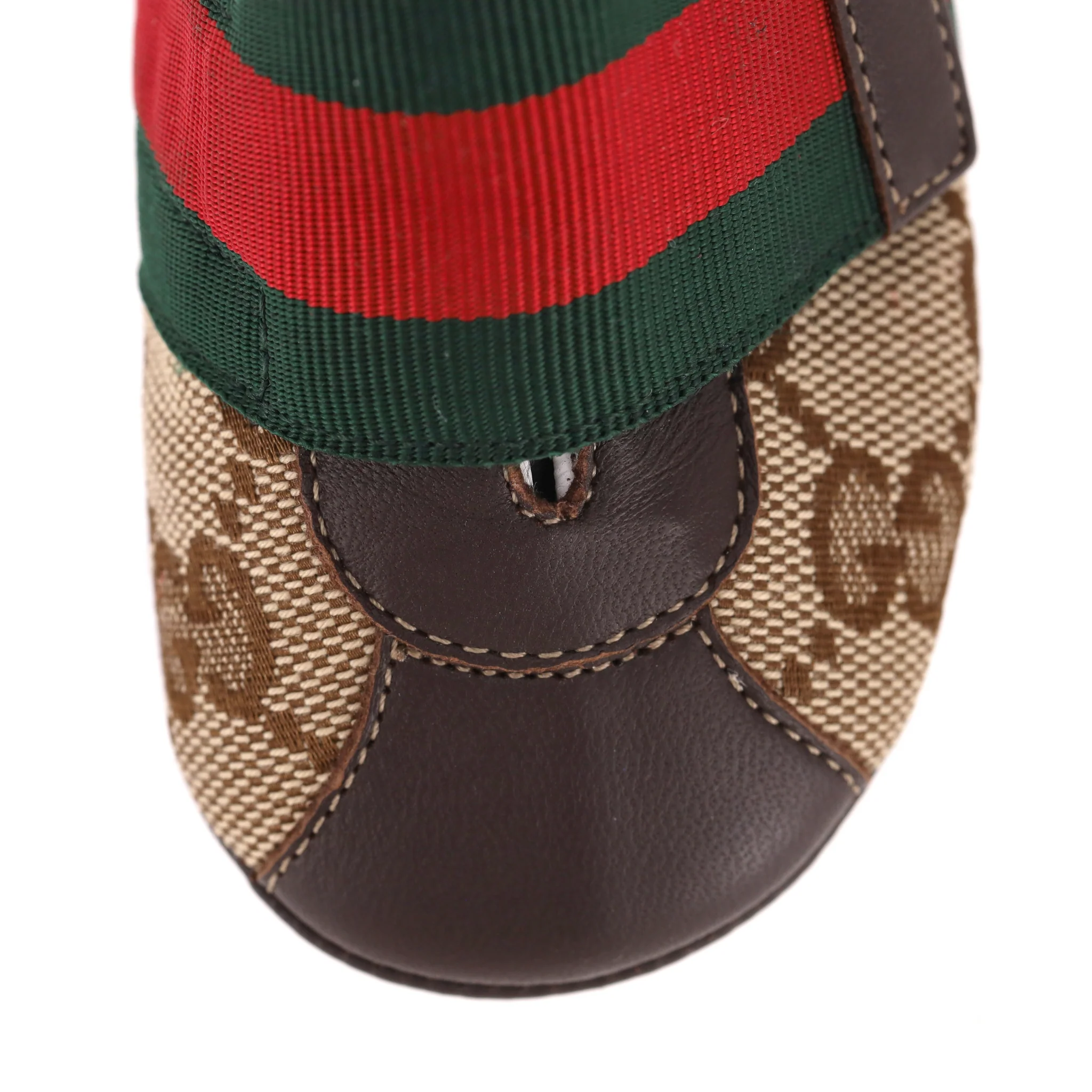 Gucci Baby Ace GG Supreme Web Stripe Sneakers/Slippers. Size 18 - Image 6