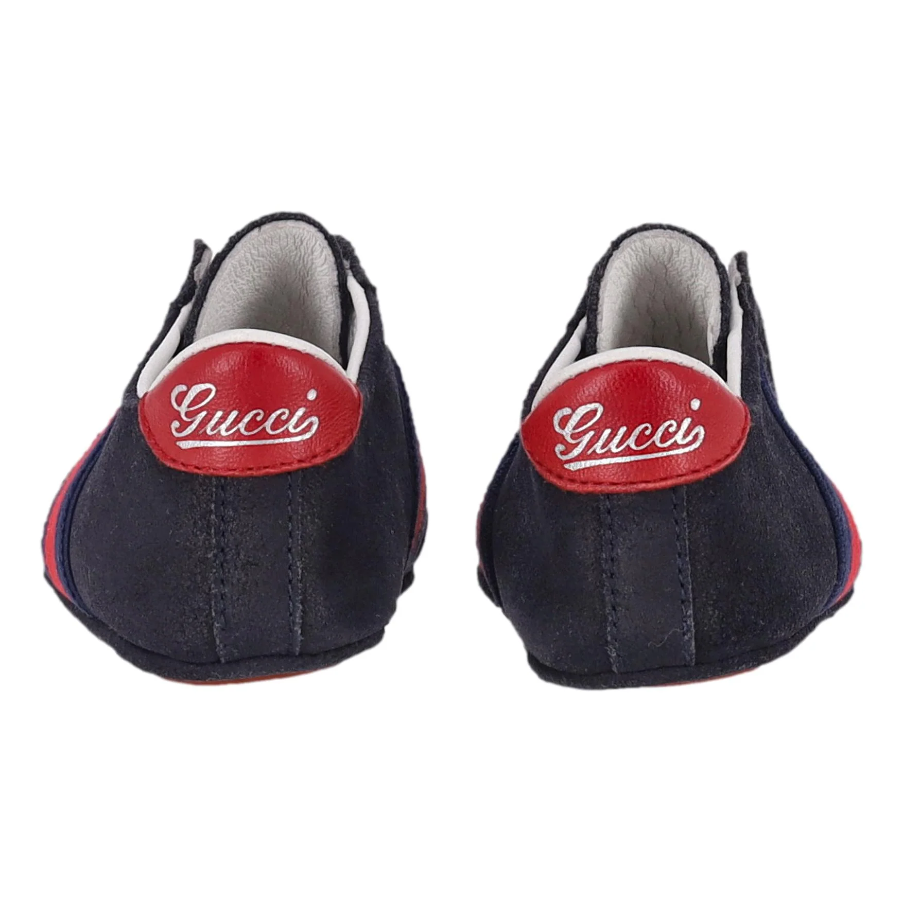 Gucci Baby Web Stripe Suede Shoes/Slippers. Size 17 - Image 3