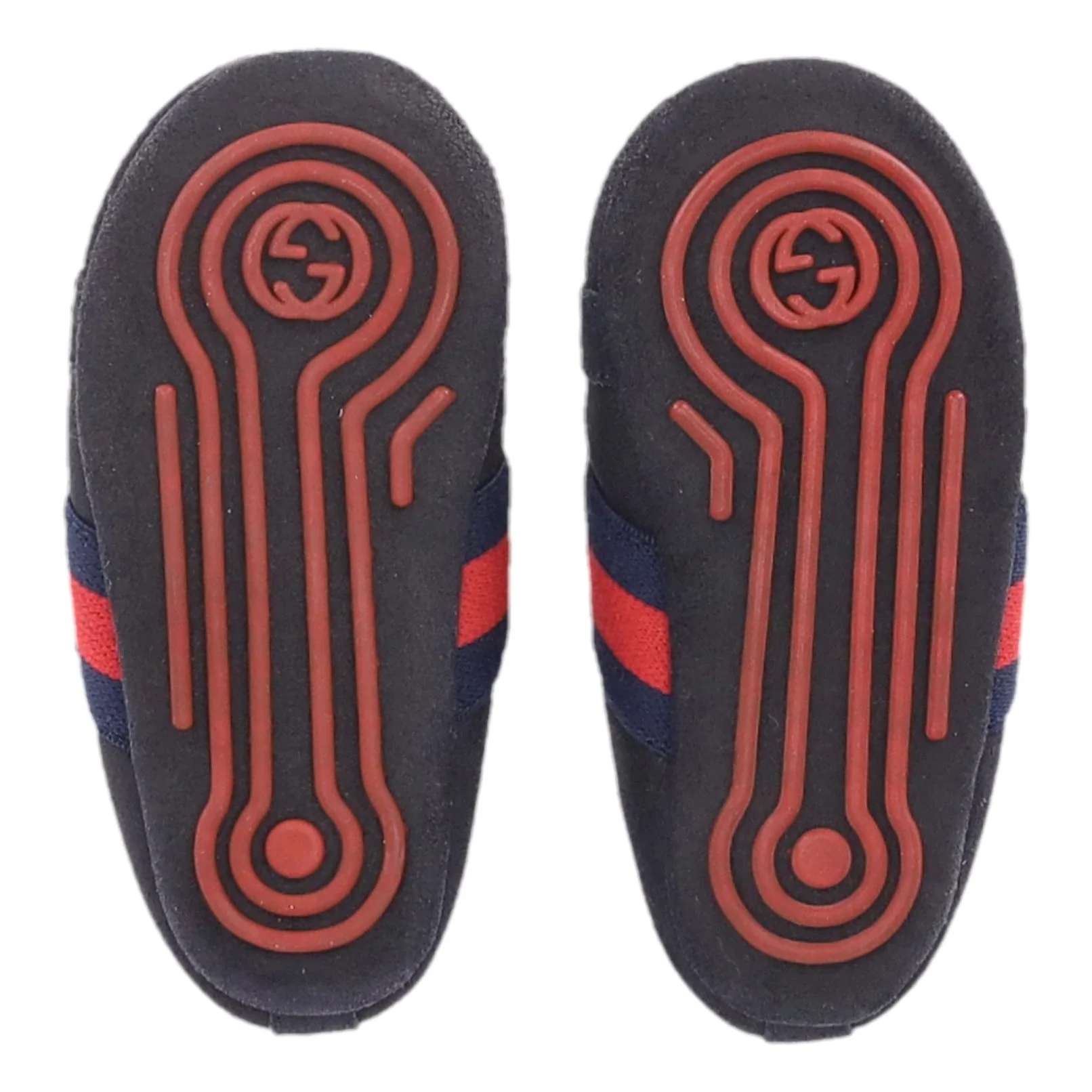 Gucci Baby Web Stripe Suede Shoes/Slippers. Size 17 - Image 5