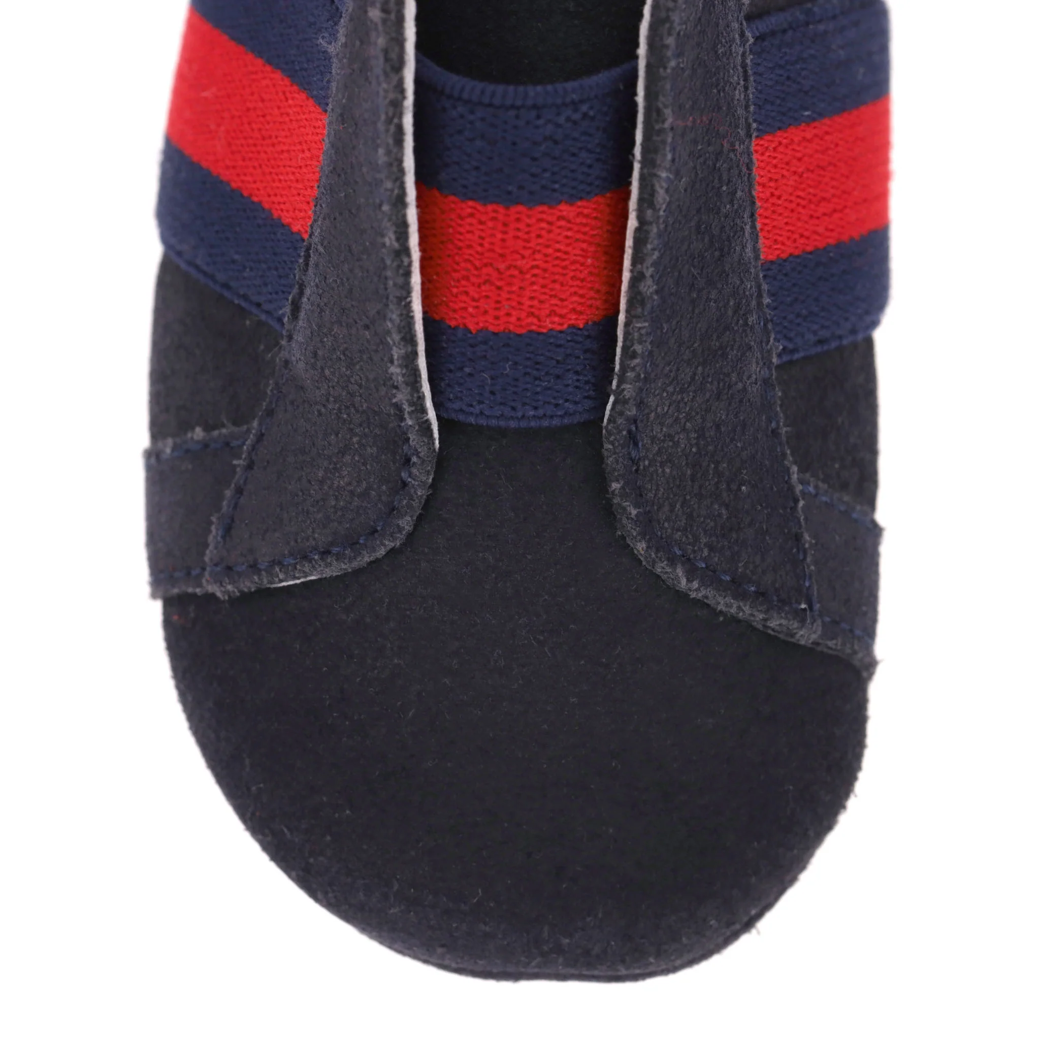 Gucci Baby Web Stripe Suede Shoes/Slippers. Size 17 - Image 8