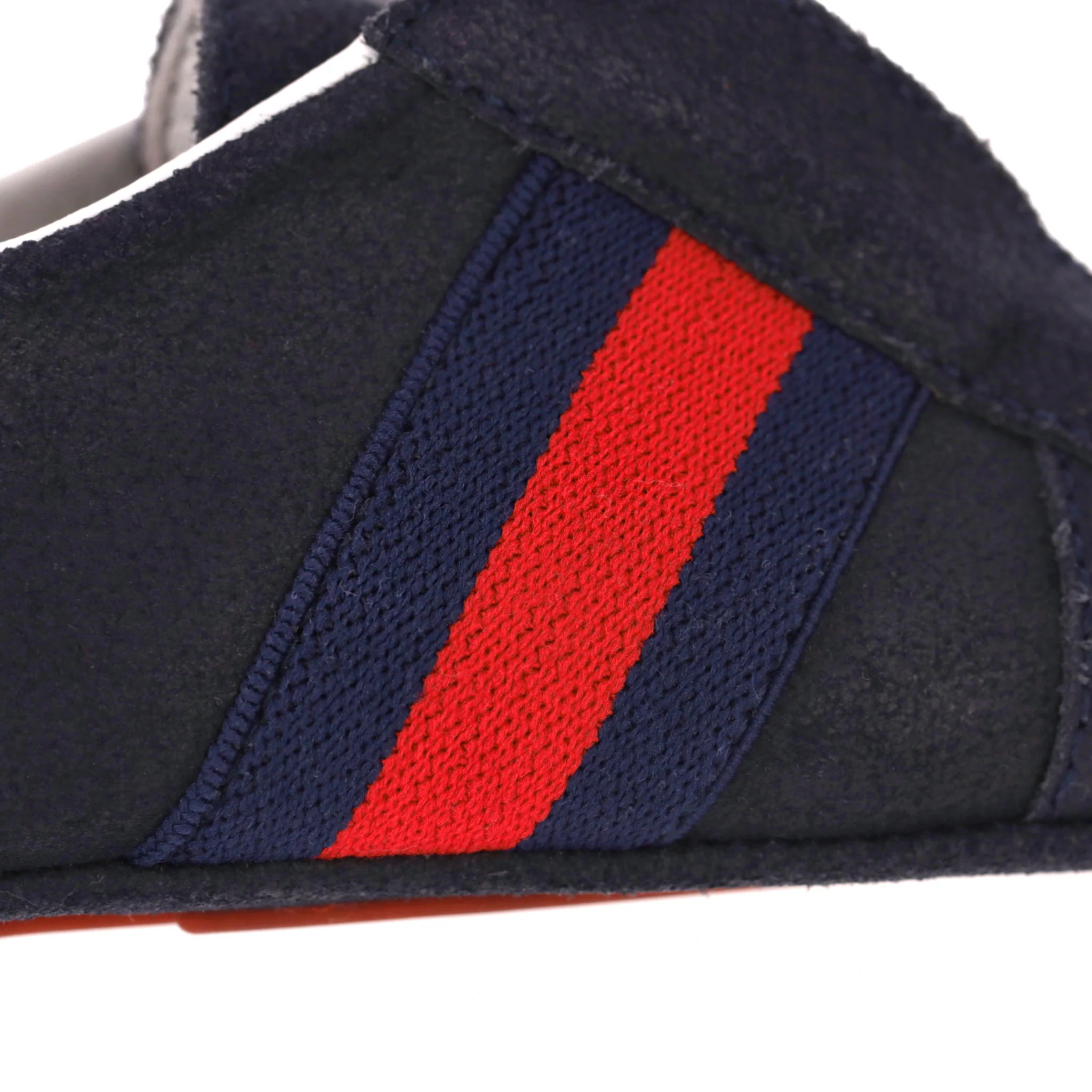 Gucci Baby Web Stripe Suede Shoes/Slippers. Size 17 - Image 9
