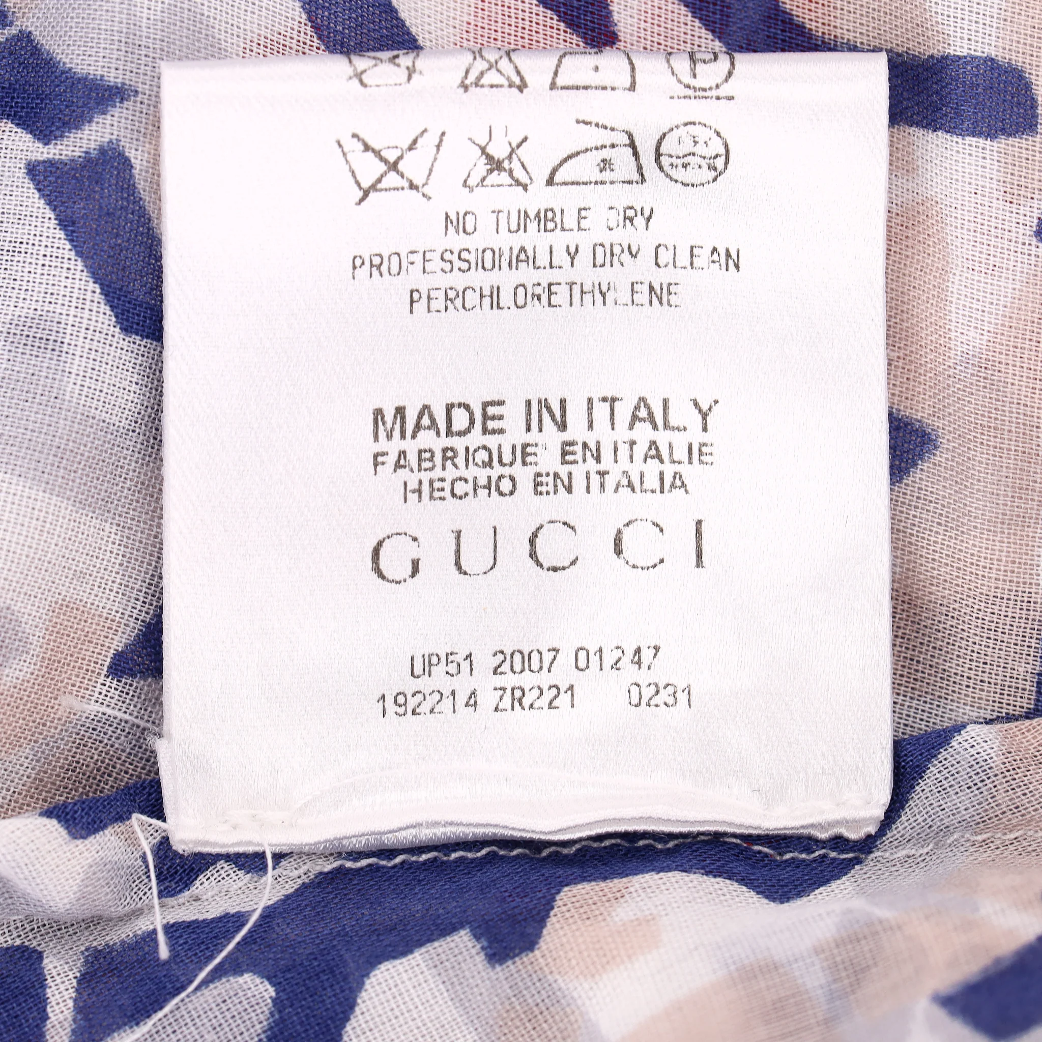 Gucci Coastal-Inspired Print Cotton Top. Size 44IT - Image 9