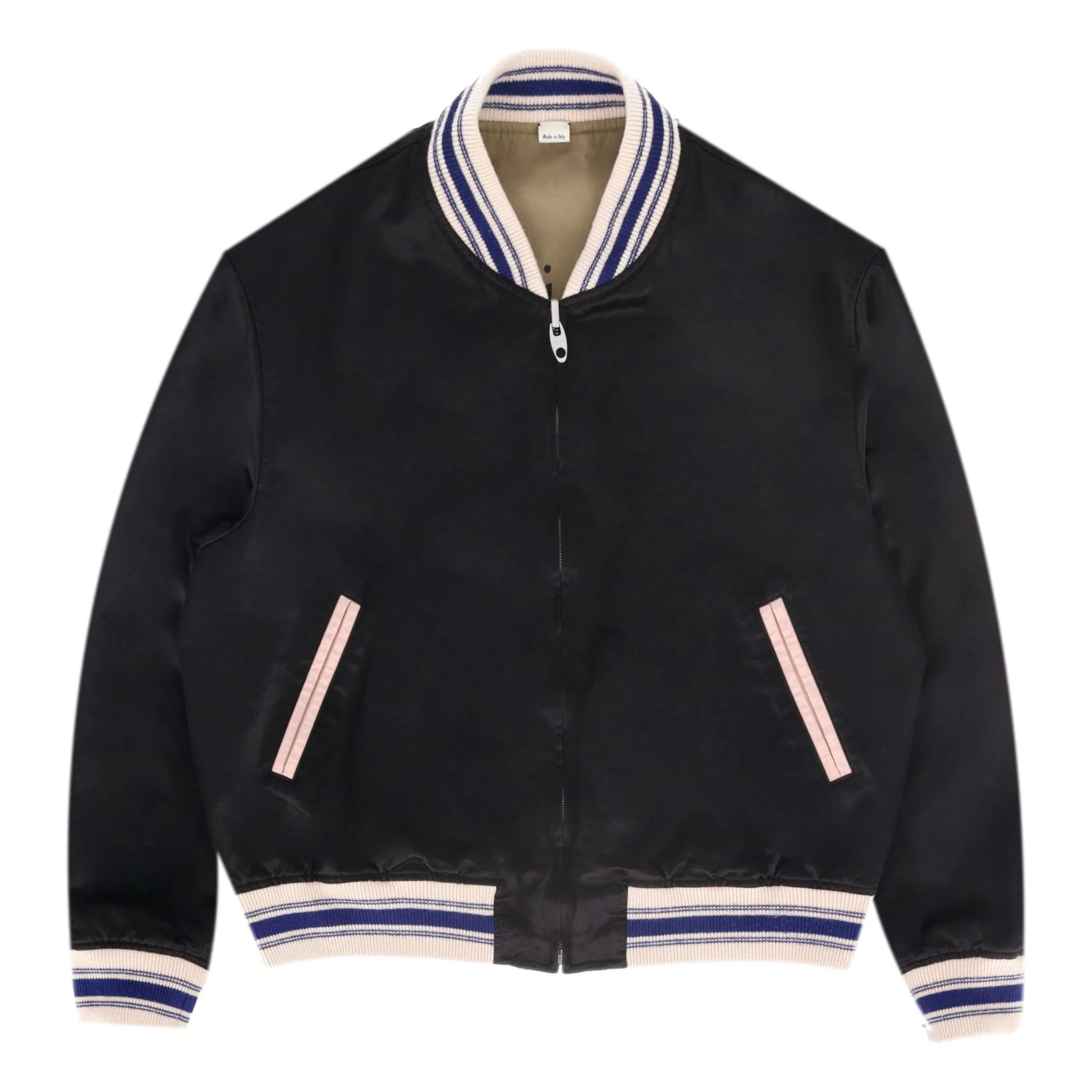 Gucci Cotton Bomber Jacket With Embordered Rear 'Gucci Orgasmique'. Size 50