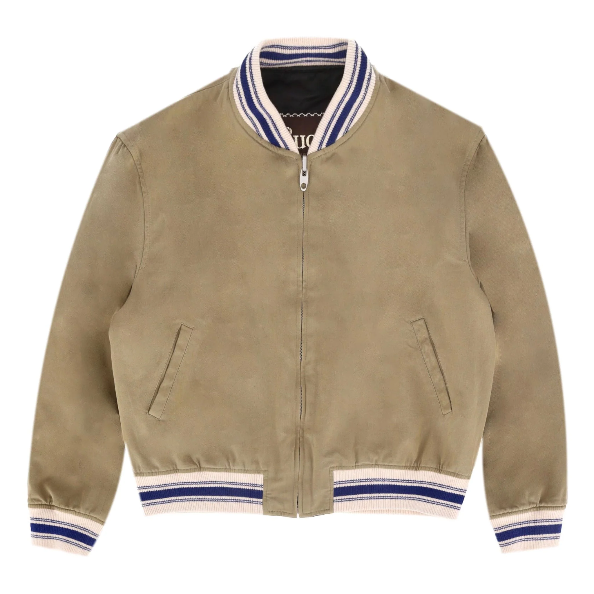 Gucci Cotton Bomber Jacket With Embordered Rear 'Gucci Orgasmique'. Size 50 - Image 2