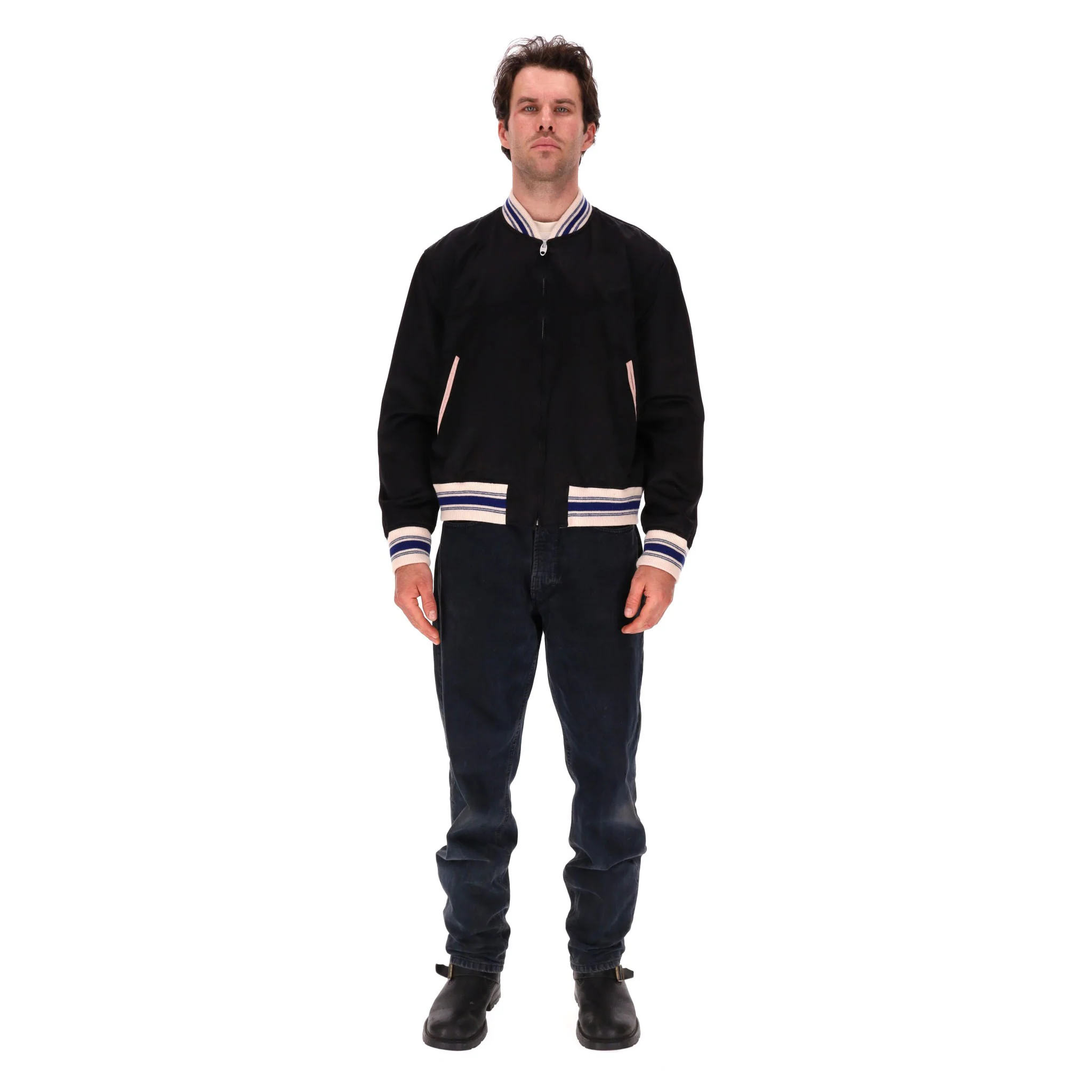 Gucci Cotton Bomber Jacket With Embordered Rear 'Gucci Orgasmique'. Size 50 - Image 4