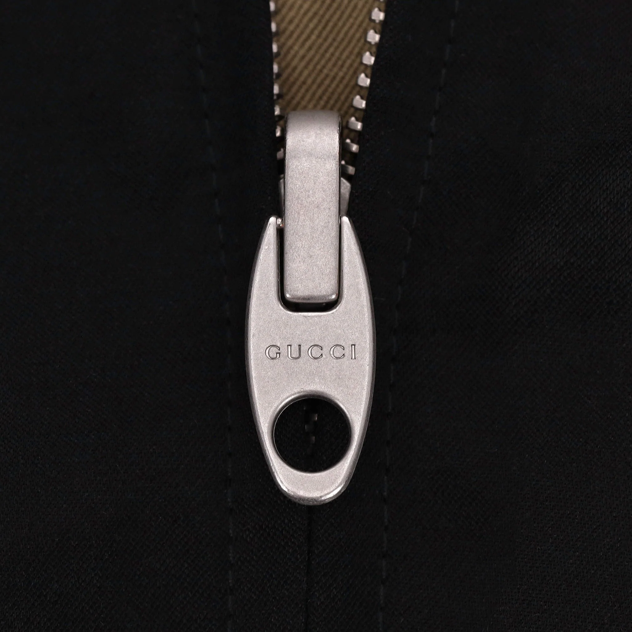 Gucci Cotton Bomber Jacket With Embordered Rear 'Gucci Orgasmique'. Size 50 - Image 7