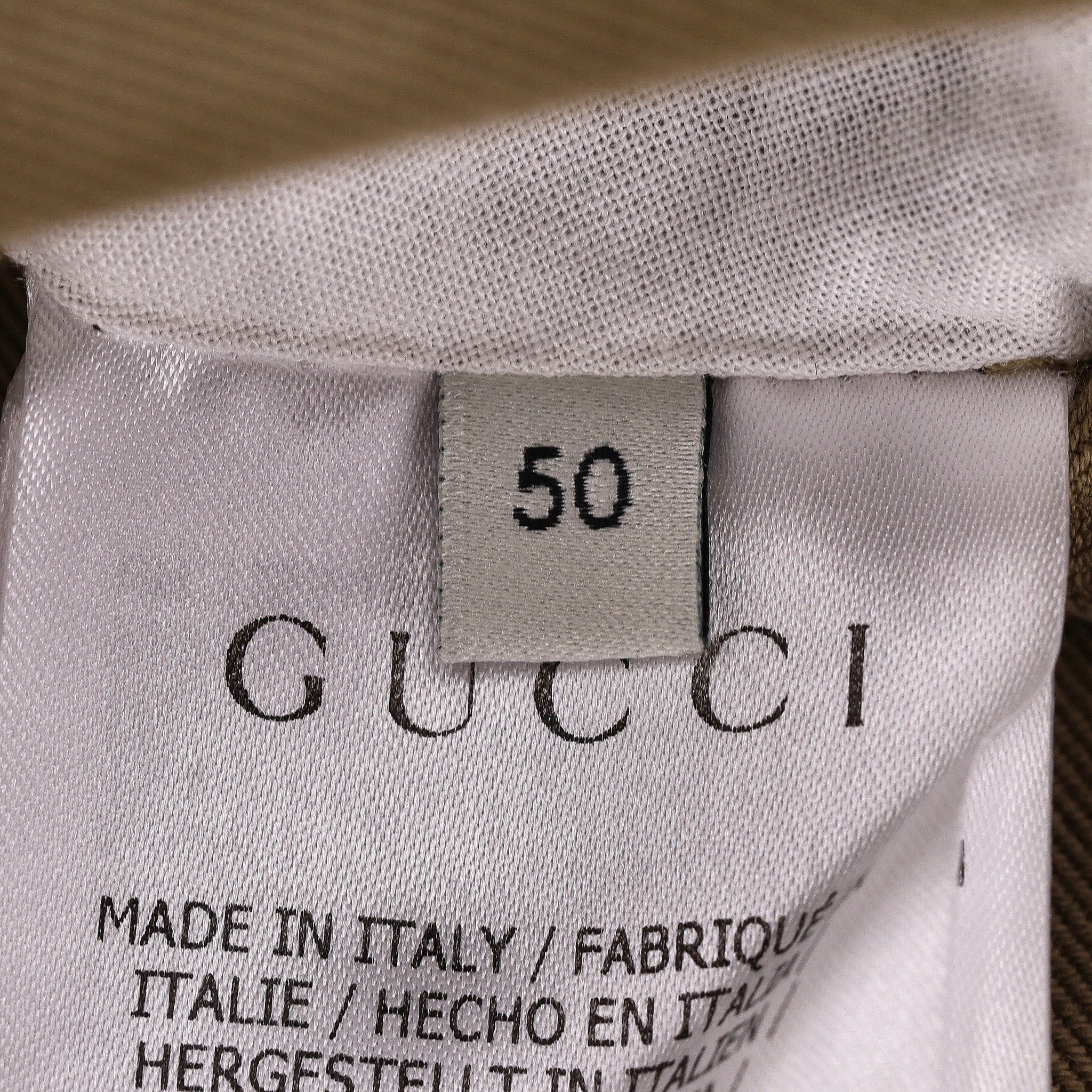 Gucci Cotton Bomber Jacket With Embordered Rear 'Gucci Orgasmique'. Size 50 - Image 9