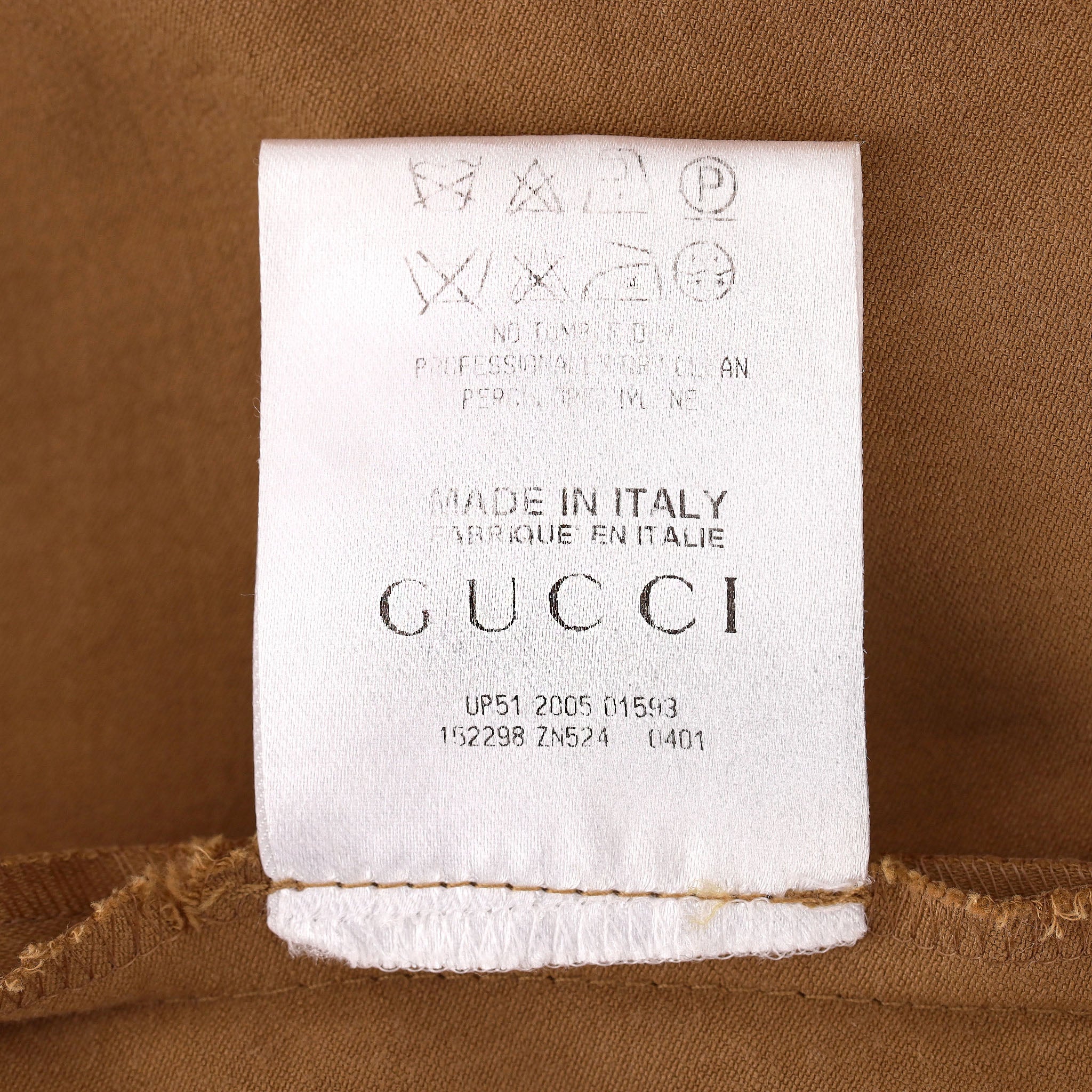 Gucci Cotton Trousers With A Bamboo Buckle. Size 42IT - Image 11