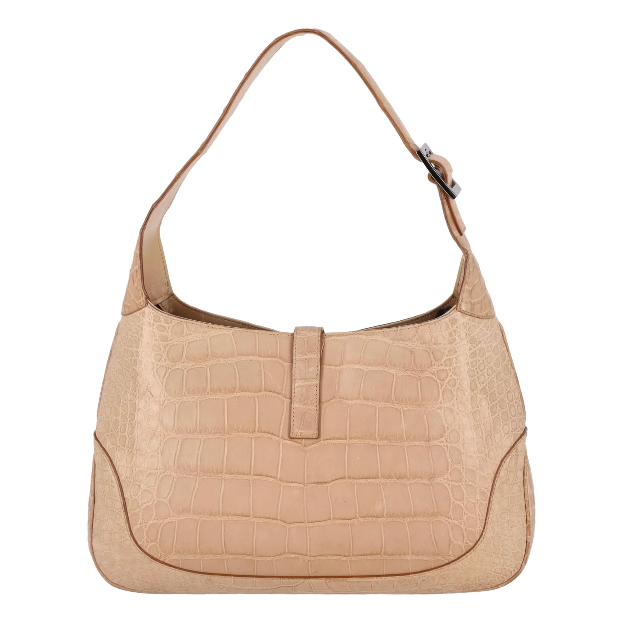 Gucci Crocodile Skin Jackie Hobo Shoulder Bag - Image 4