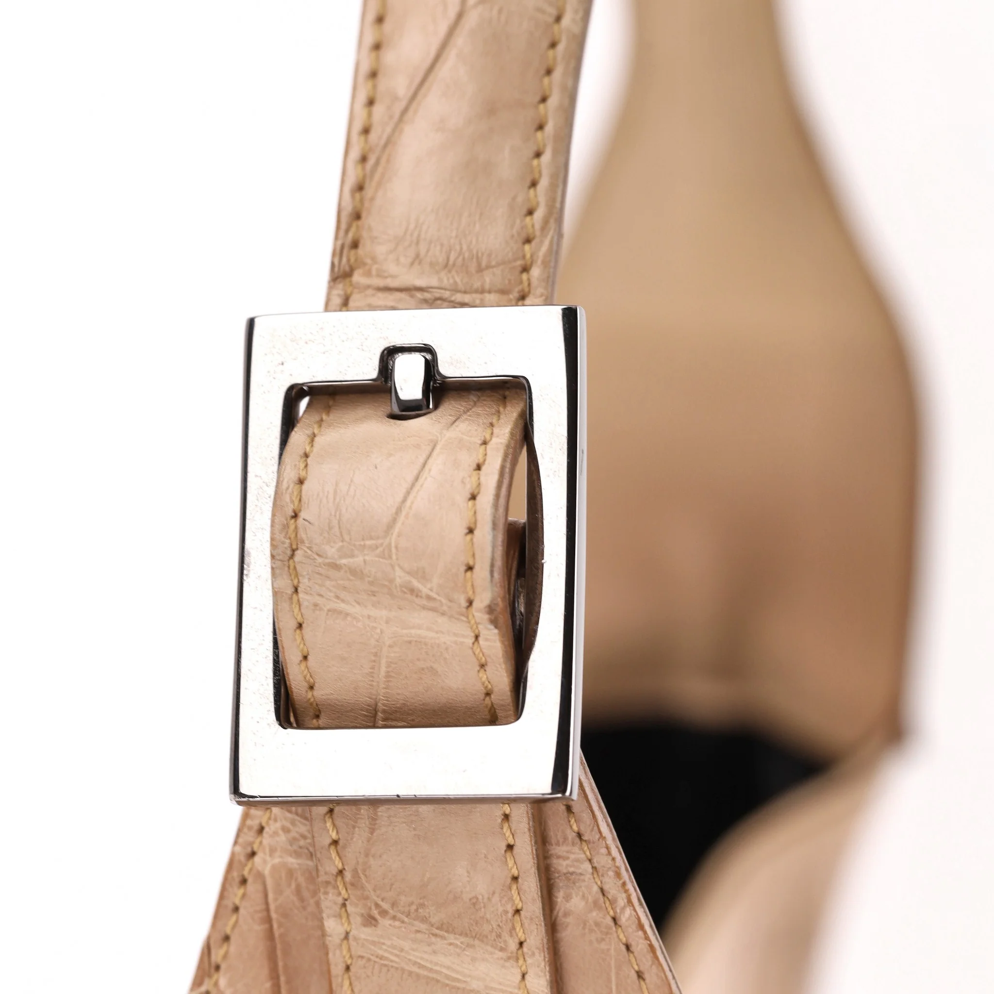 Gucci Crocodile Skin Jackie Hobo Shoulder Bag - Image 9