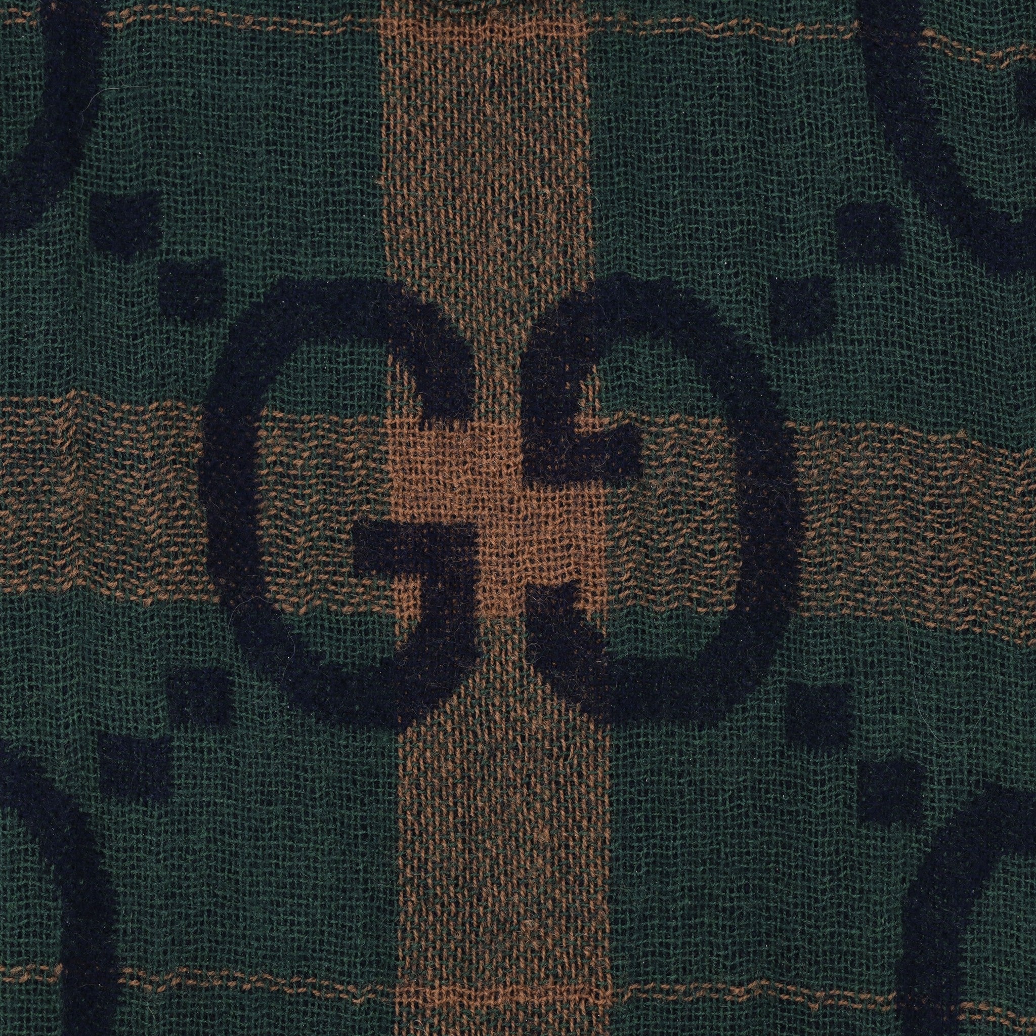 Gucci 'GG' Logo Checked Wool Shirt. Size 46IT - Image 5