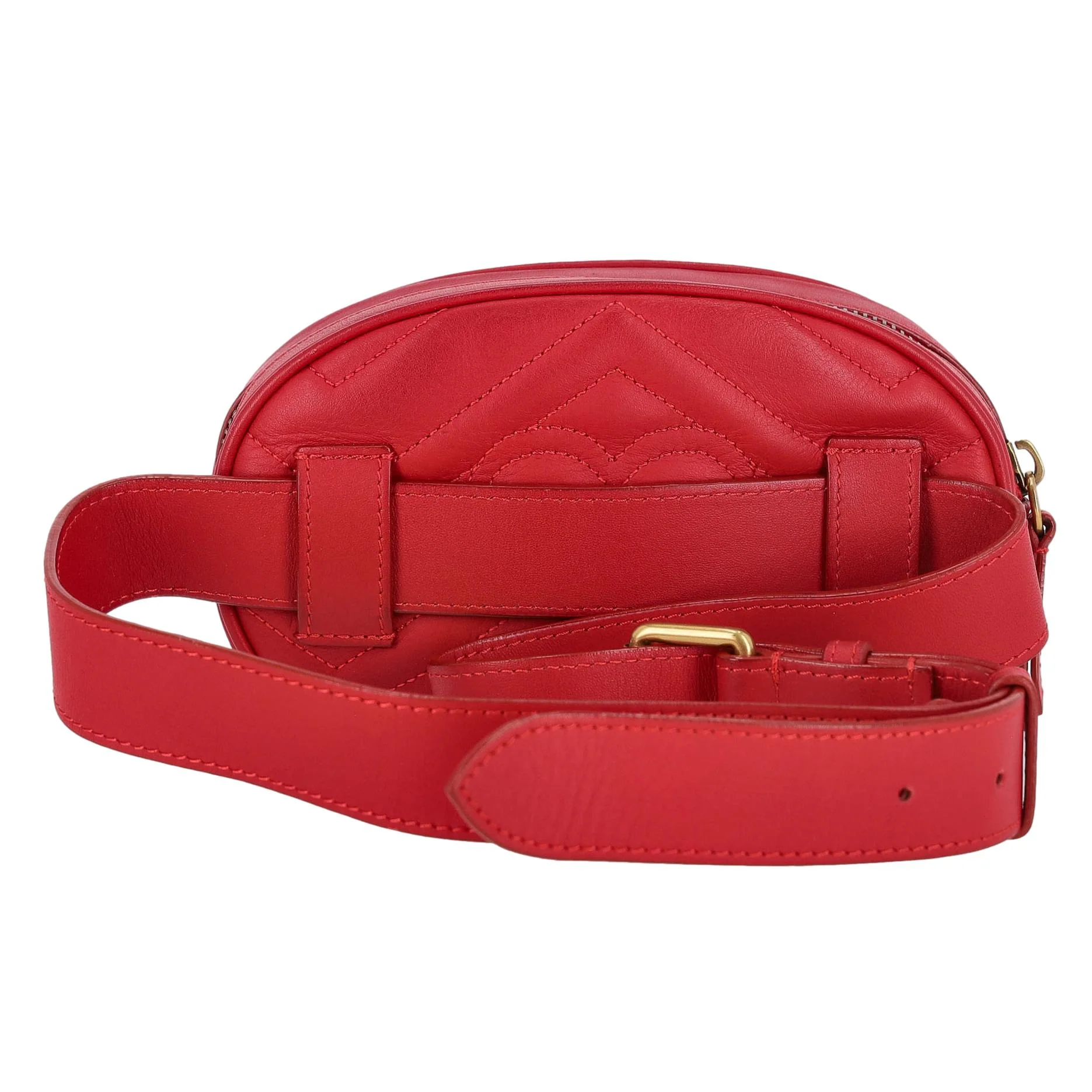 Gucci GG Marmont Matelasse Leather Belt Bag - Image 2