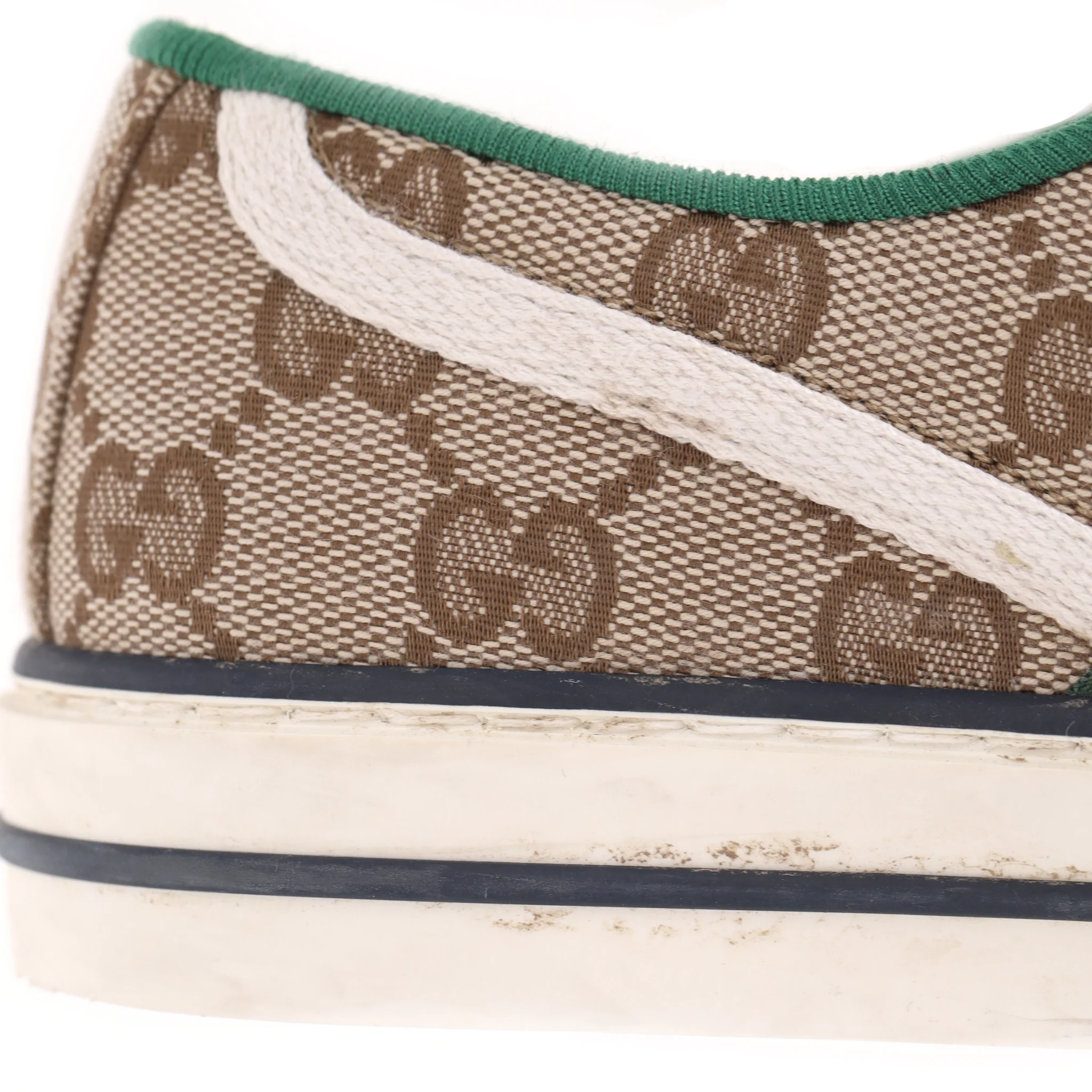Gucci 'GG' Monogram Tennis 1977 Slip-On Sneakers. Size 35.5 - Image 11