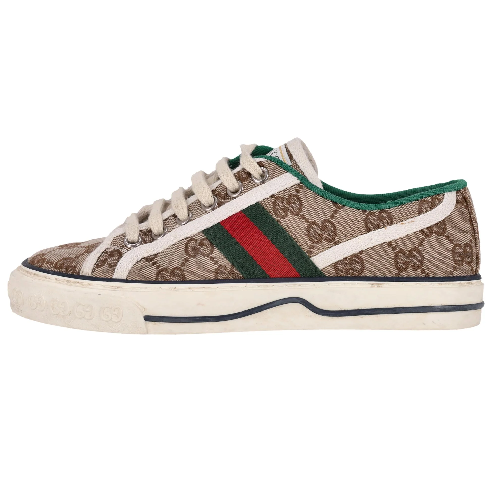 Gucci 'GG' Monogram Tennis 1977 Slip-On Sneakers. Size 35.5 - Image 3