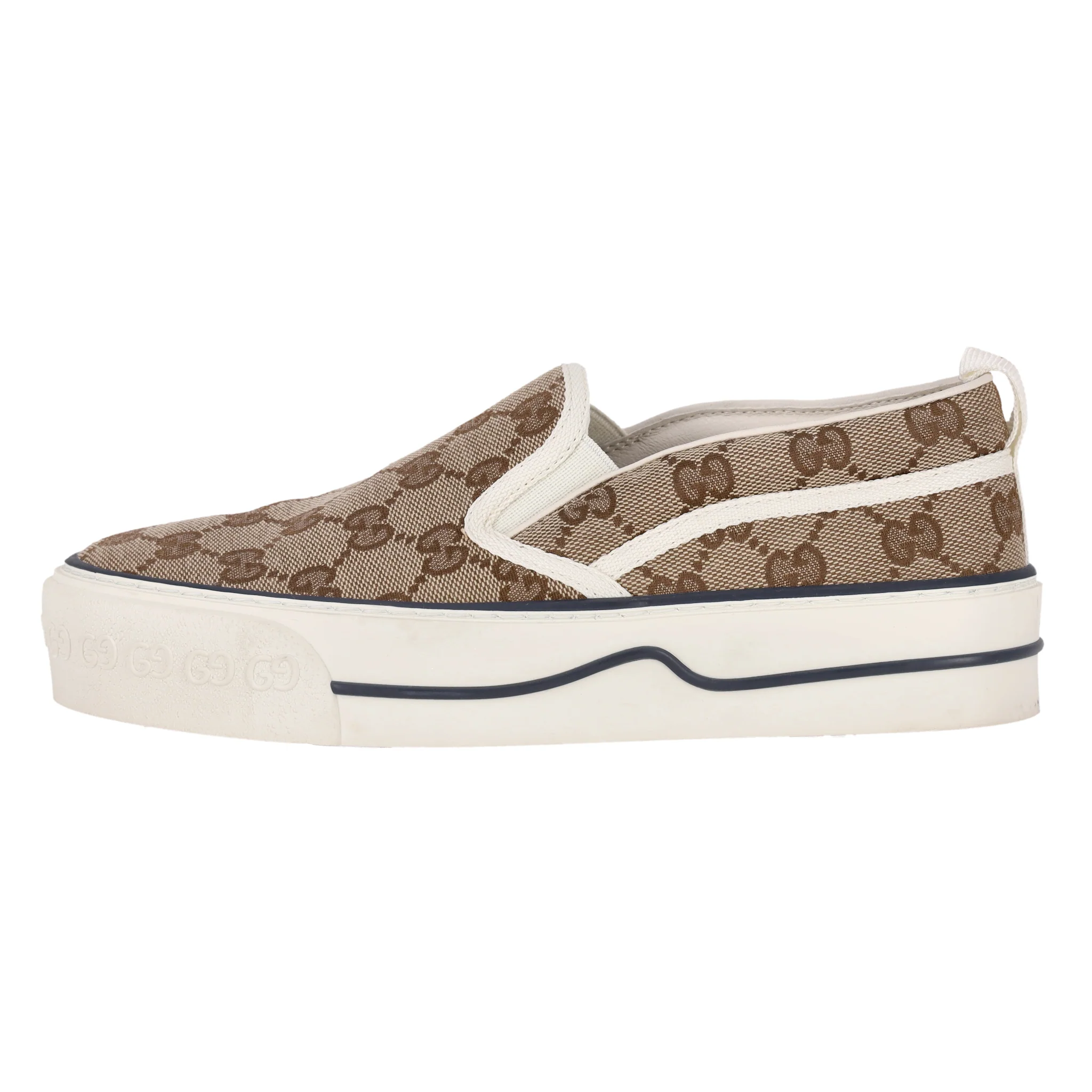 Gucci 'GG' Monogram Tennis 1977 Slip-On Sneakers. Size 36.5 - Image 3