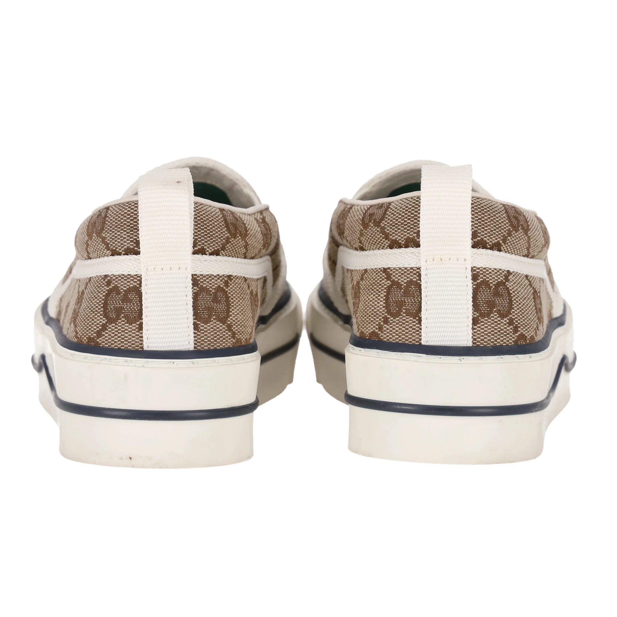 Gucci 'GG' Monogram Tennis 1977 Slip-On Sneakers. Size 36.5 - Image 4