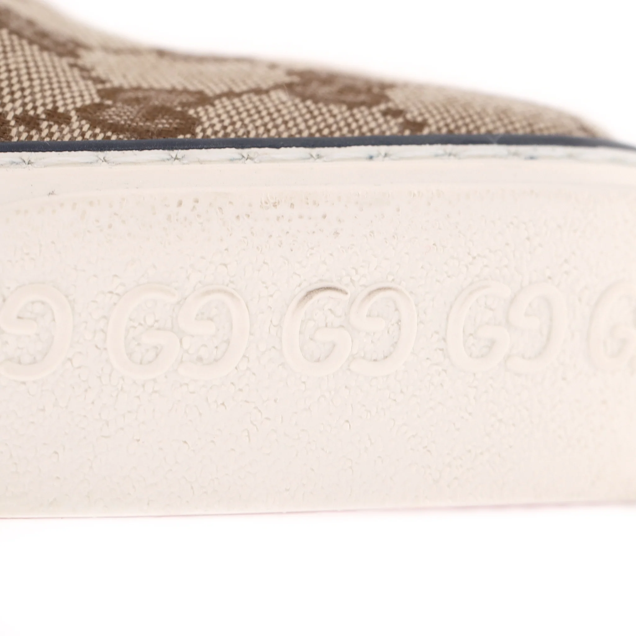 Gucci 'GG' Monogram Tennis 1977 Slip-On Sneakers. Size 36.5 - Image 8
