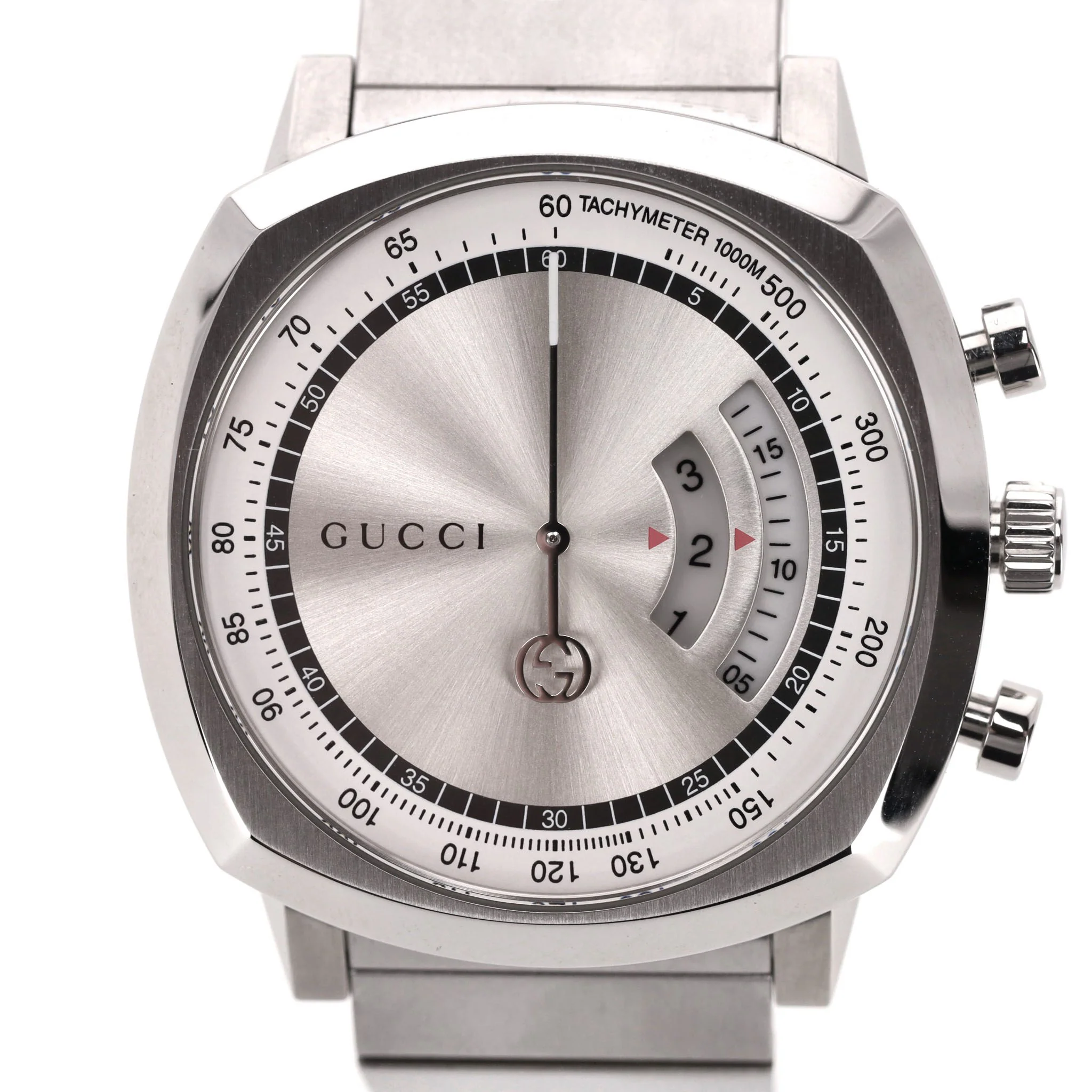 Gucci Grip Chronograph Stainless Steel Watch 40mm - Image 7