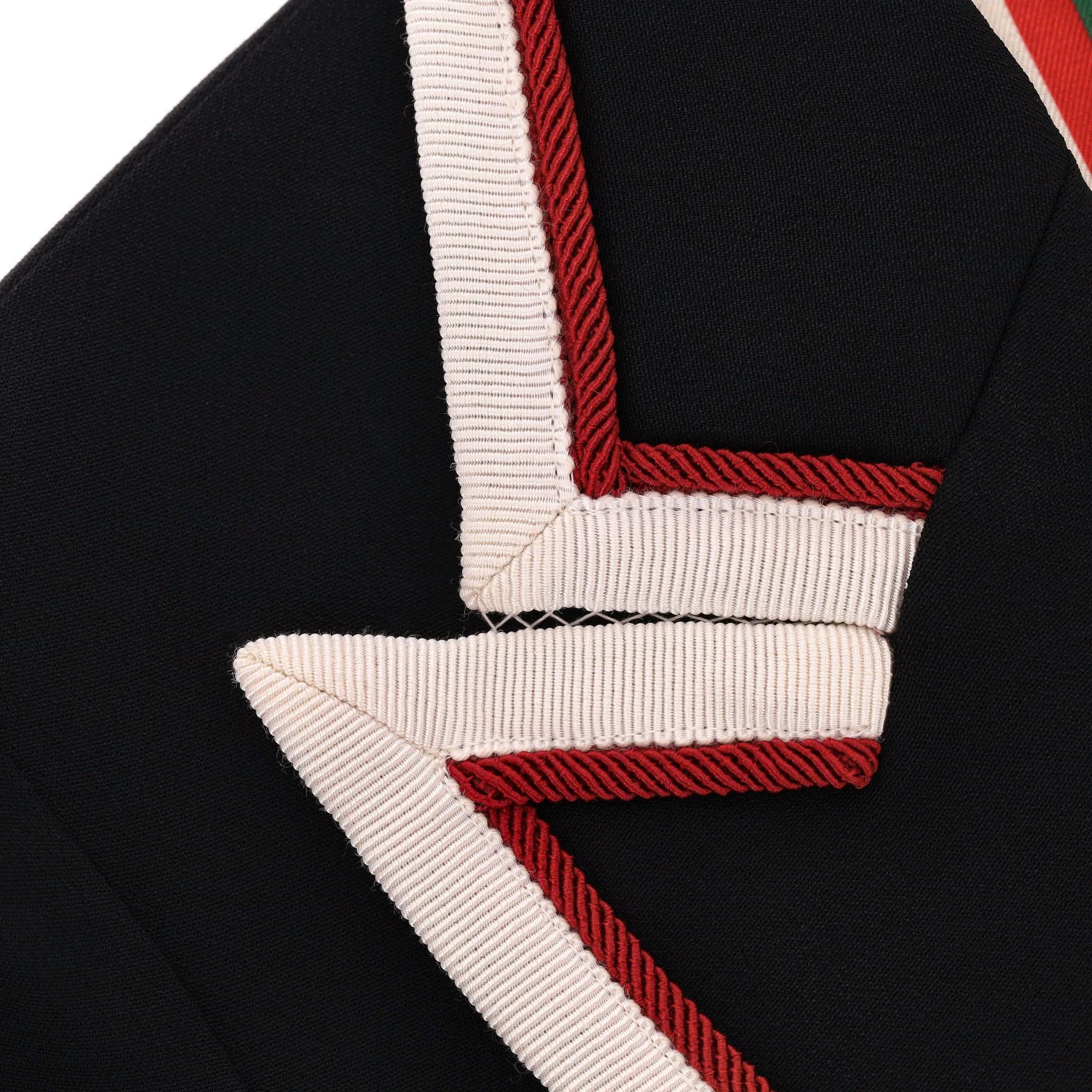 Gucci Grosgain Trimmed Cady Blazer/Jacket. Size 36IT - Image 5