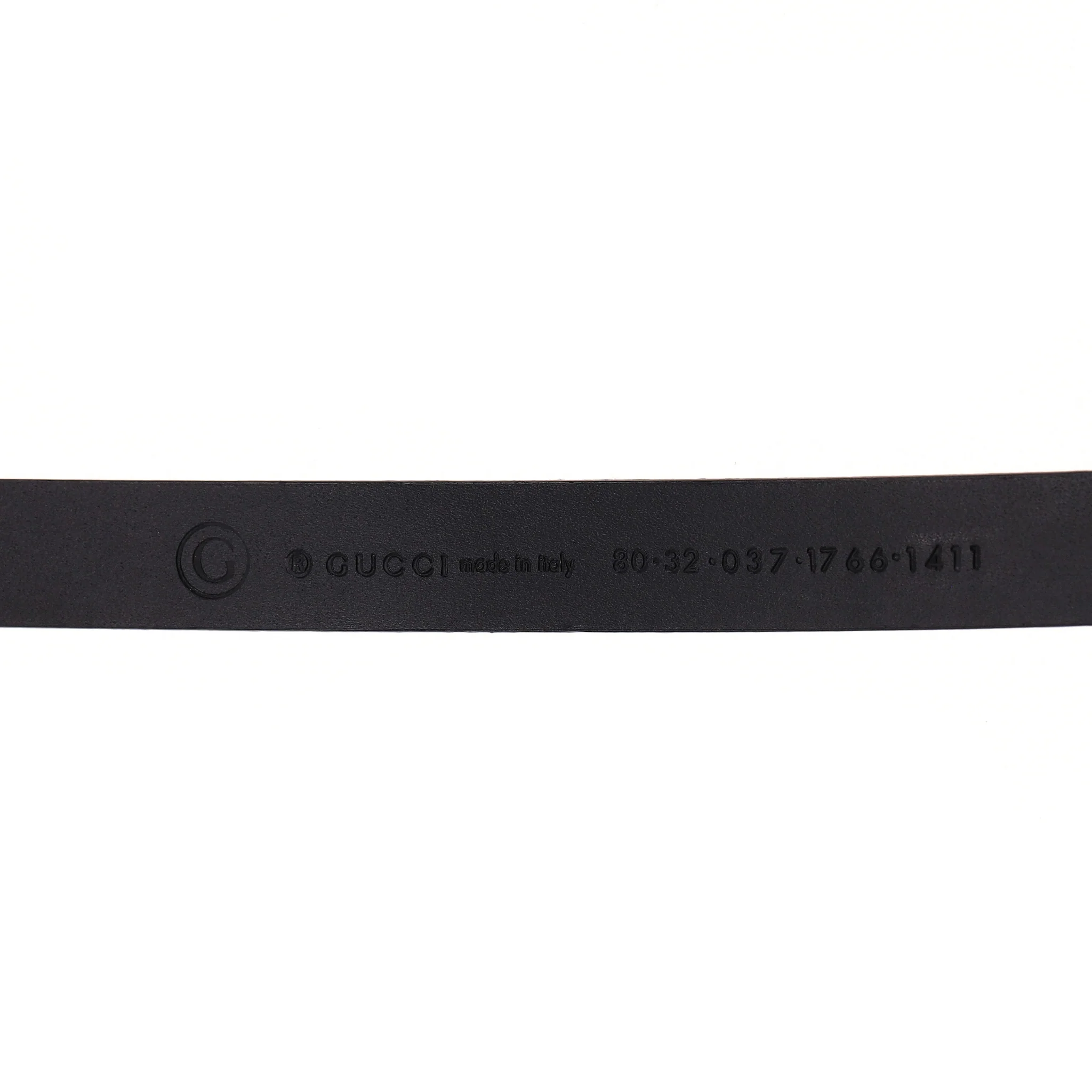 Gucci Leather & Chain T-Bar Ring Belt - Image 7