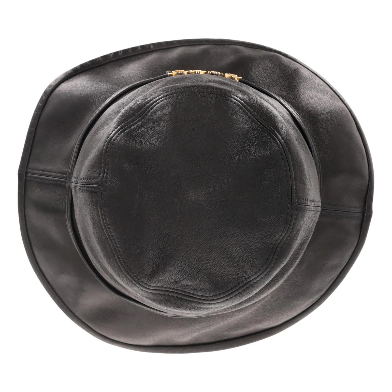 Gucci Logo Leather Bucket Hat - Image 4