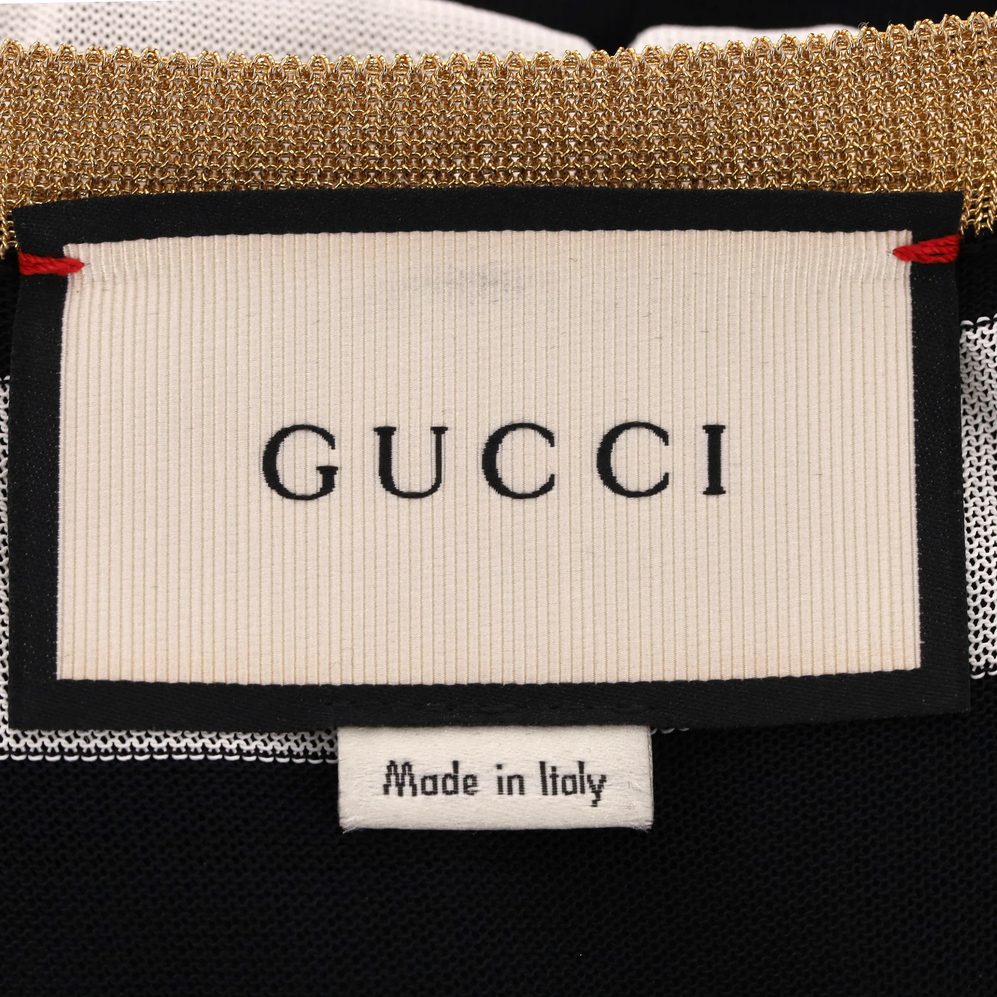 Gucci Striped Dress with 'GG' Pearl Buttons. Size L - Image 7