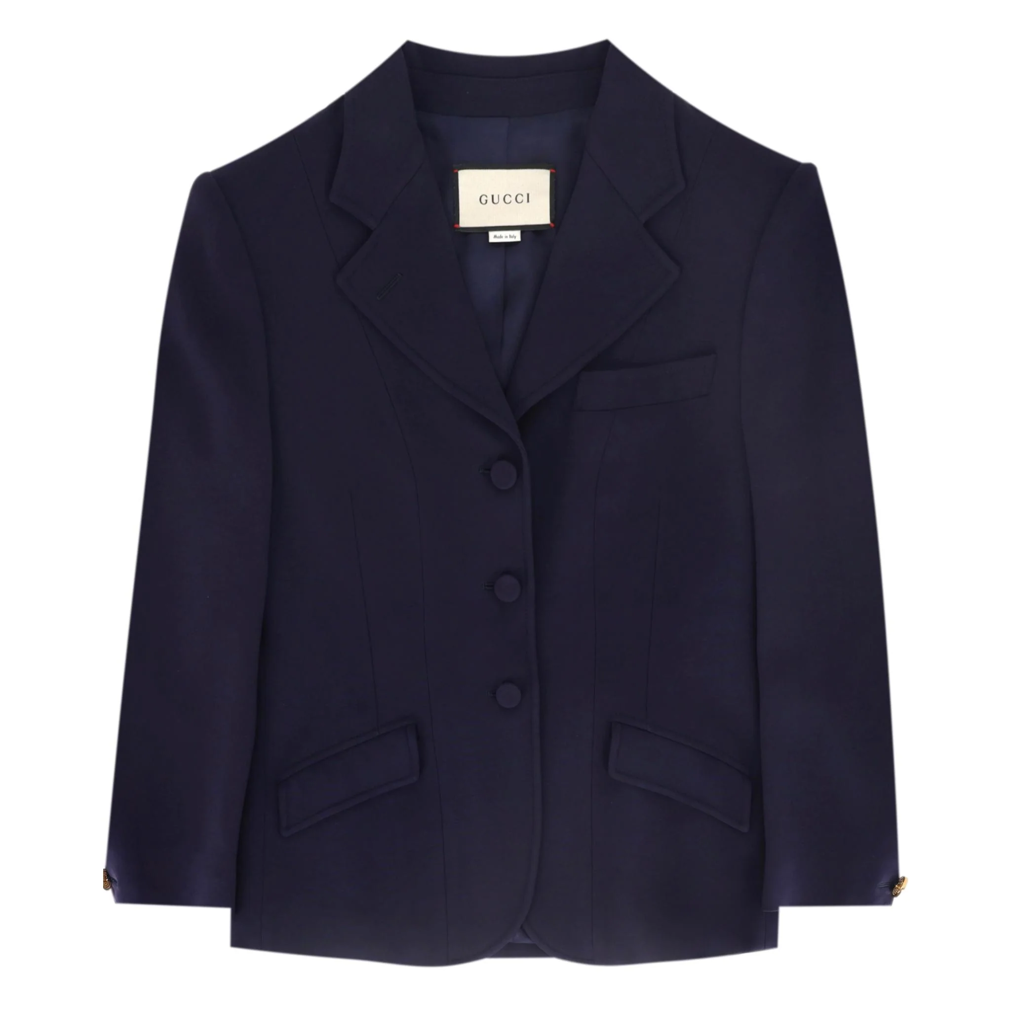 Gucci Tailored Jacket With 'GG' Button Cuffs. Size 40IT