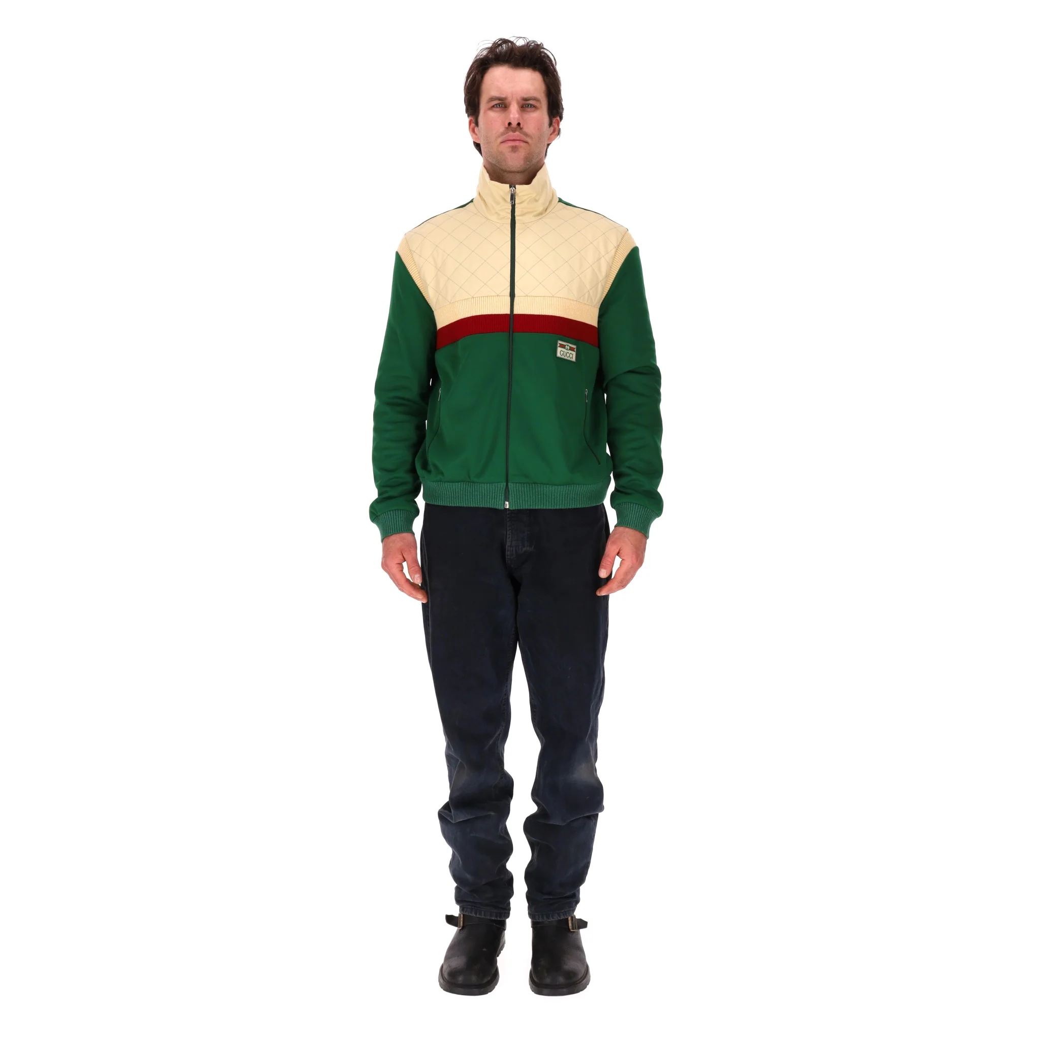 Gucci Technical Jersey 'GG' Track Jacket. Size M - Image 2