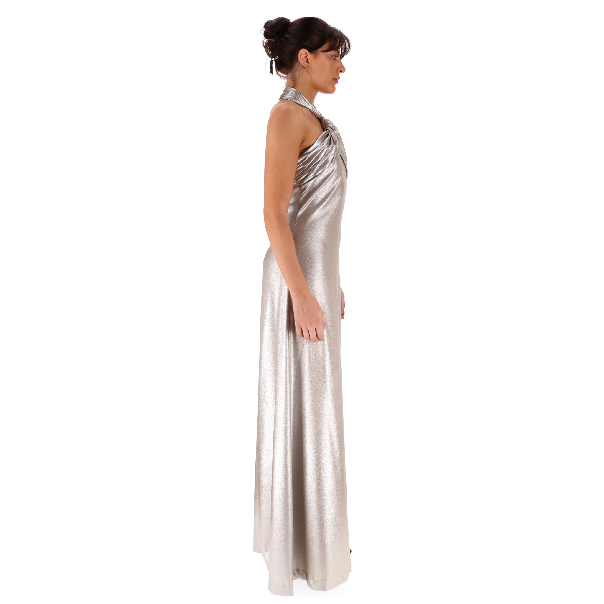 Halston Metallic Gown. Size 4US - Image 3
