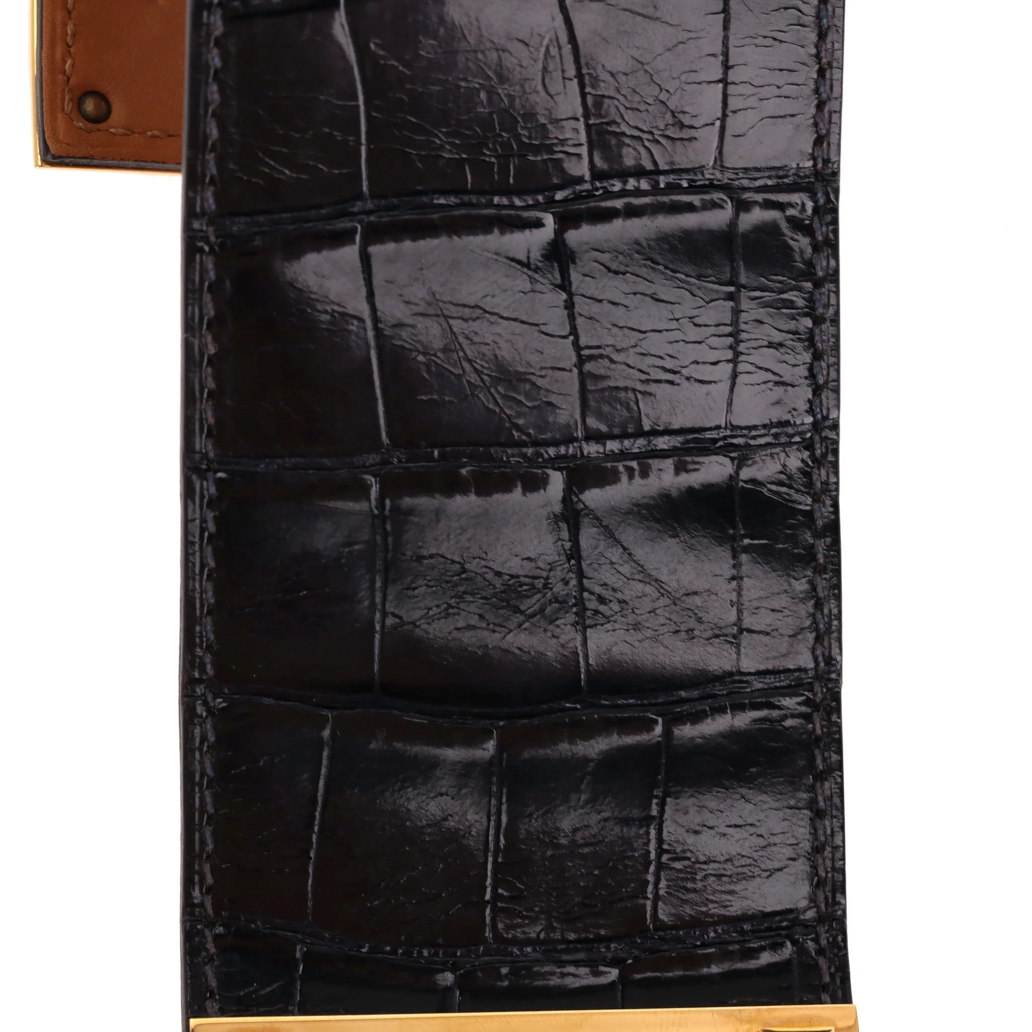 Hermes Alligator Skin Dog Extreme Cuff Bracelet - Image 12