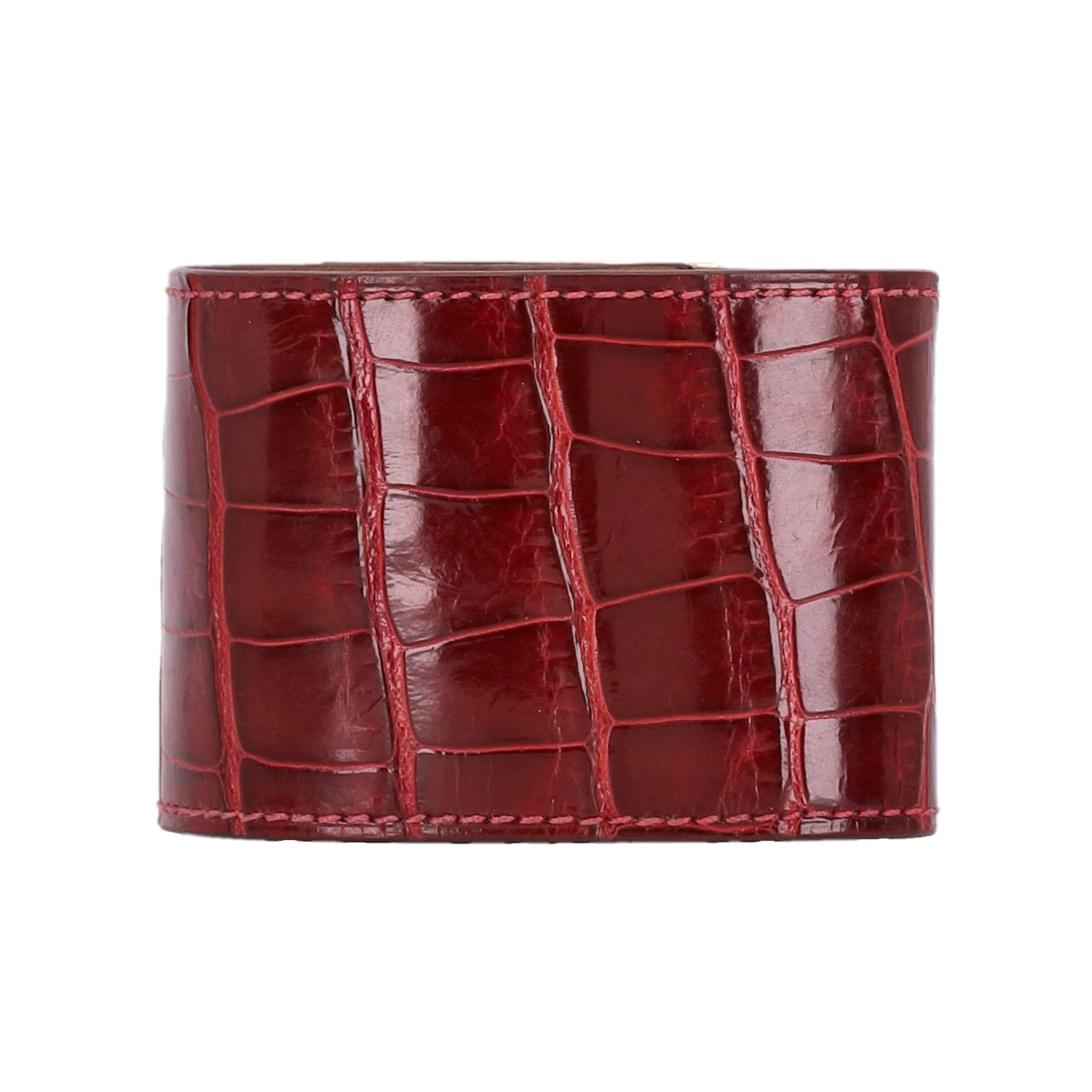 Hermes Alligator Skin Dog Extreme Cuff Bracelet - Image 5