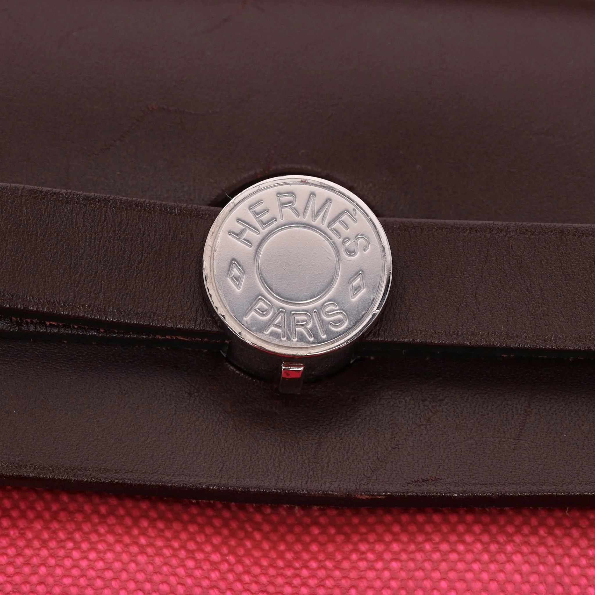 Hermes Canvas & Leather Herbag - Image 11